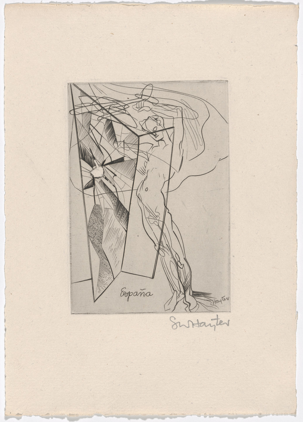 Stanley William Hayter. España (folio 5) from Fraternity. 1939