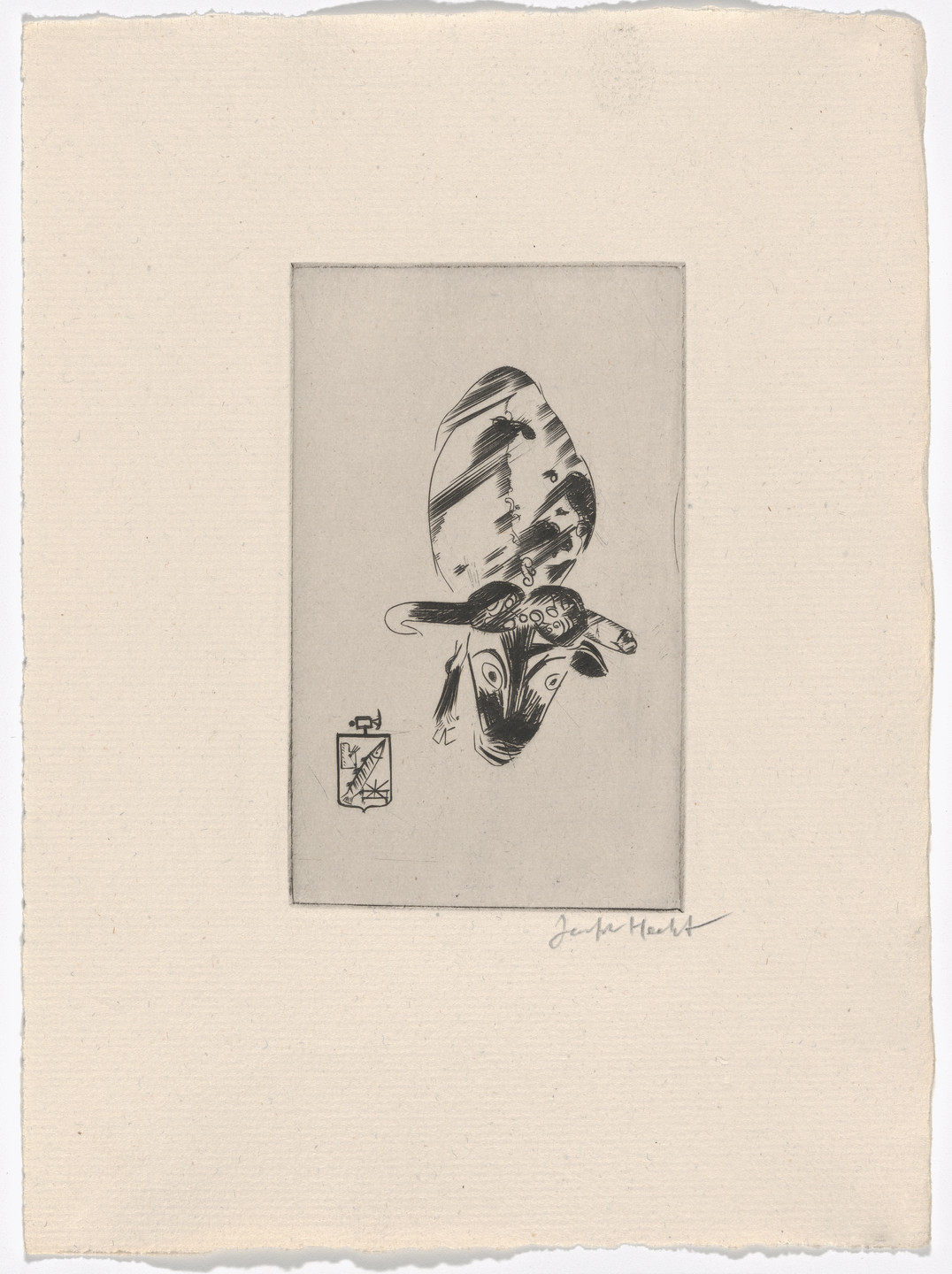 Joseph Hecht. Plate (folio 6) from Fraternity. 1939