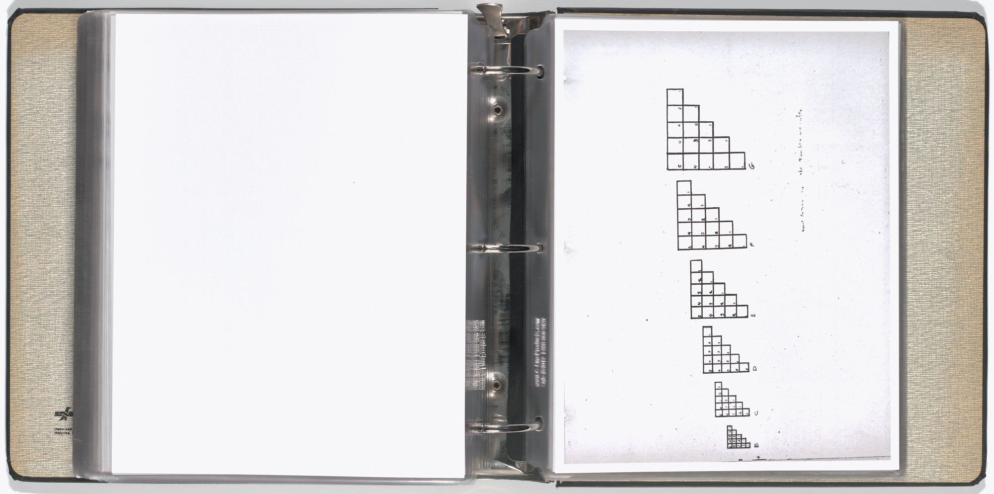 Mel Bochner, Carl Andre, Arthur Babakhanian, Jo Baer, John Cage, M. Carsiodes, Tom Clancy, Dan Flavin, James Ingo Freed, Milton Glaser, Dan Graham, Eva Hesse, Alfred Jensen, Donald Judd, Michael Kirby, William Kolakoski, Robert Lepper, Sol LeWitt, Robert Mangold, Robert Moskowitz, Tom Russell, Scientific American, Robert Smithson, Kenneth Snelson, Karlheinz Stockhausen, Tippetts-Abbett-McCarthy-Stratton (Engineers and Architects), Various Artists. Working Drawings and Other Visible Things on Paper Not Necessarily Meant to be Viewed as Art. 1966