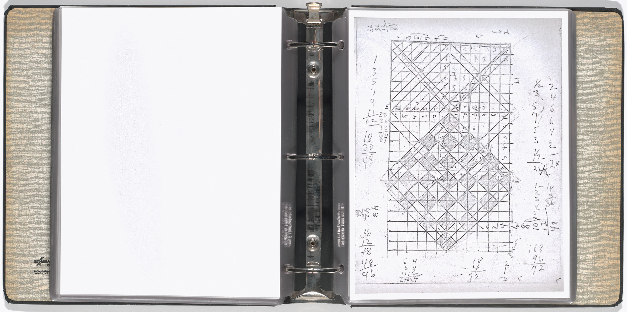 Mel Bochner, Carl Andre, Arthur Babakhanian, Jo Baer, John Cage, M. Carsiodes, Tom Clancy, Dan Flavin, James Ingo Freed, Milton Glaser, Dan Graham, Eva Hesse, Alfred Jensen, Donald Judd, Michael Kirby, William Kolakoski, Robert Lepper, Sol LeWitt, Robert Mangold, Robert Moskowitz, Tom Russell, Scientific American, Robert Smithson, Kenneth Snelson, Karlheinz Stockhausen, Tippetts-Abbett-McCarthy-Stratton (Engineers and Architects), Various Artists. Working Drawings and Other Visible Things on Paper Not Necessarily Meant to be Viewed as Art. 1966
