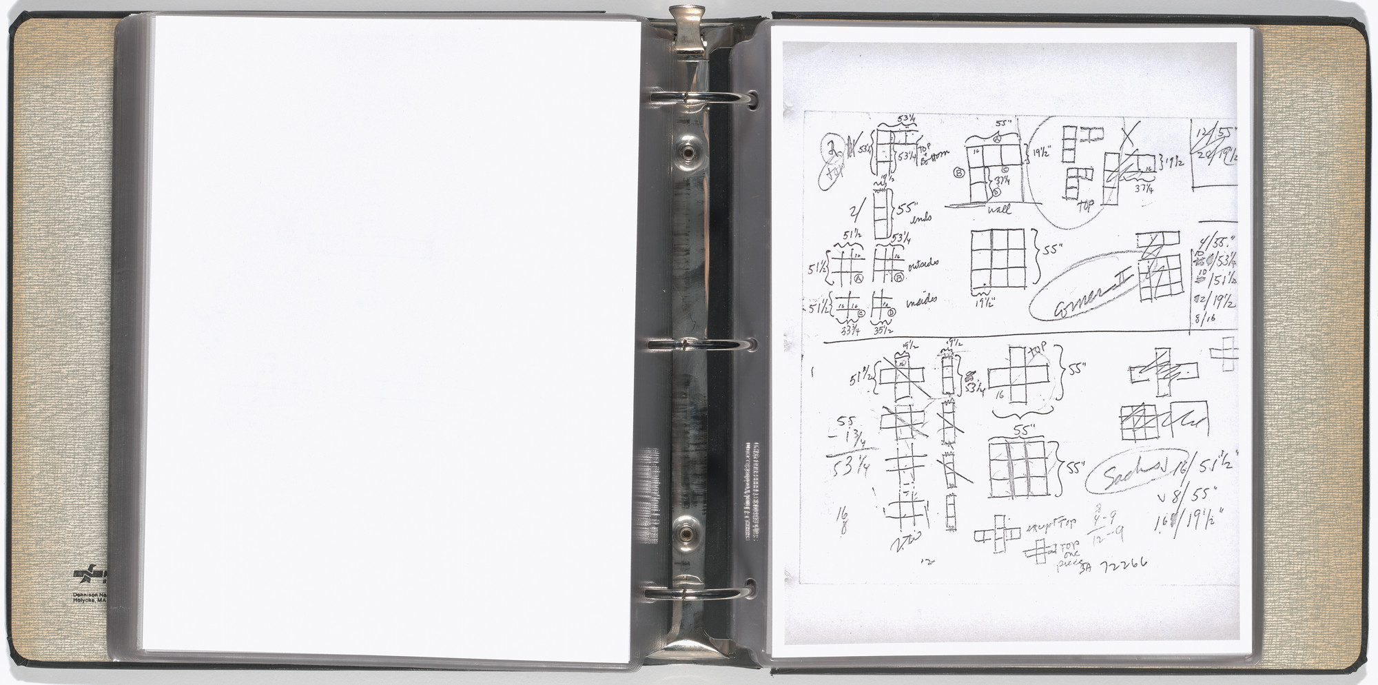 Mel Bochner, Carl Andre, Arthur Babakhanian, Jo Baer, John Cage, M. Carsiodes, Tom Clancy, Dan Flavin, James Ingo Freed, Milton Glaser, Dan Graham, Eva Hesse, Alfred Jensen, Donald Judd, Michael Kirby, William Kolakoski, Robert Lepper, Sol LeWitt, Robert Mangold, Robert Moskowitz, Tom Russell, Scientific American, Robert Smithson, Kenneth Snelson, Karlheinz Stockhausen, Tippetts-Abbett-McCarthy-Stratton (Engineers and Architects), Various Artists. Working Drawings and Other Visible Things on Paper Not Necessarily Meant to be Viewed as Art. 1966