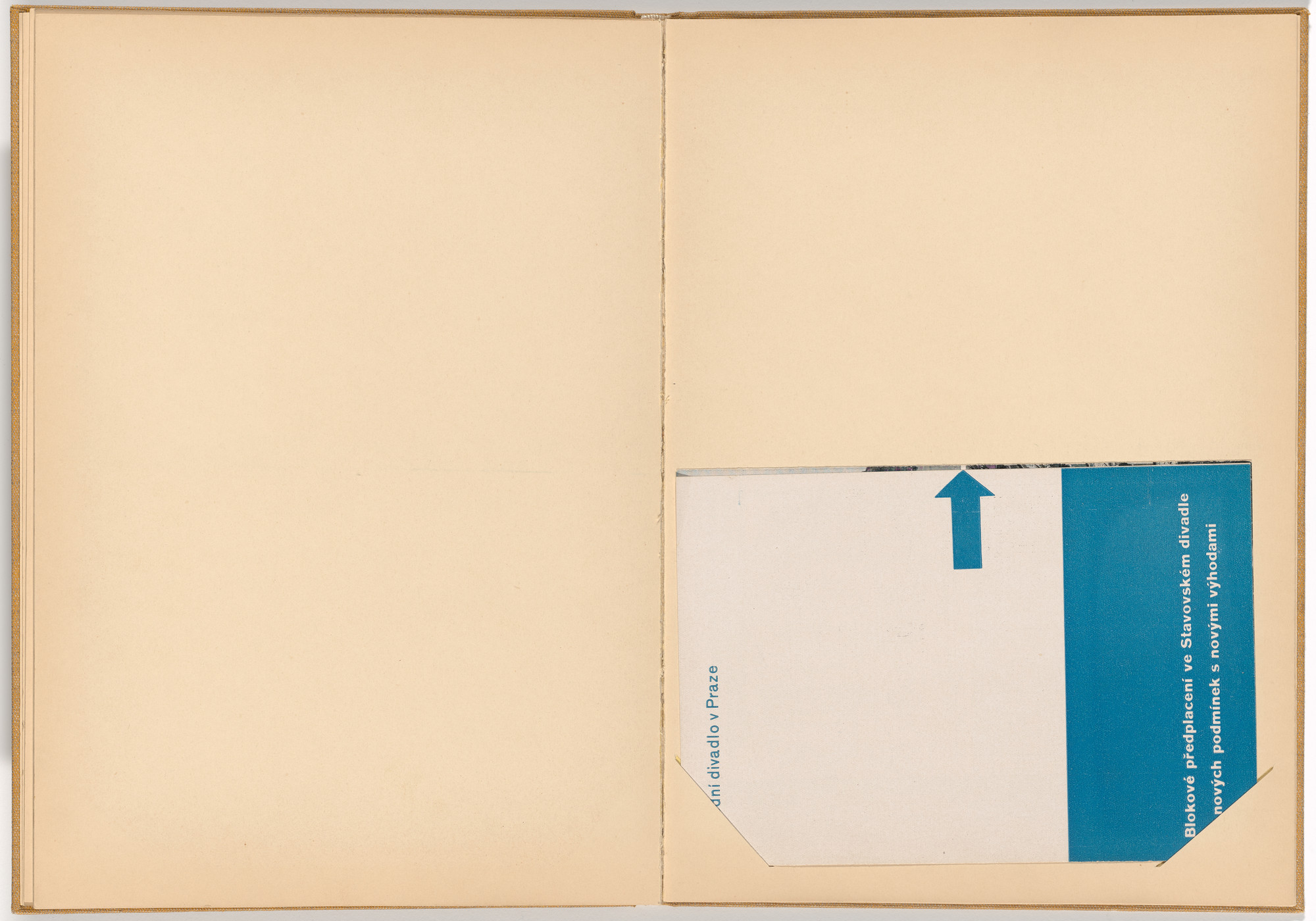 Ladislav Sutnar. Theater Signs and Forms (Divadelní cedule a tiskopisy). c. 1938