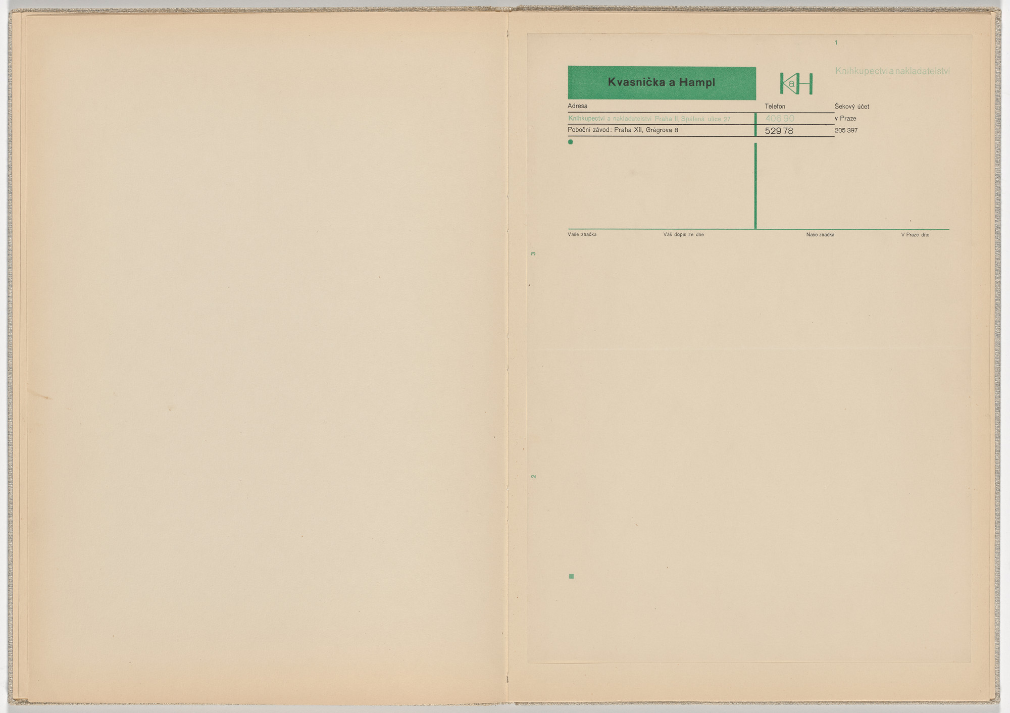Ladislav Sutnar. Stationery and Forms (Dopisní papíry a tiskopisy). c. 1938