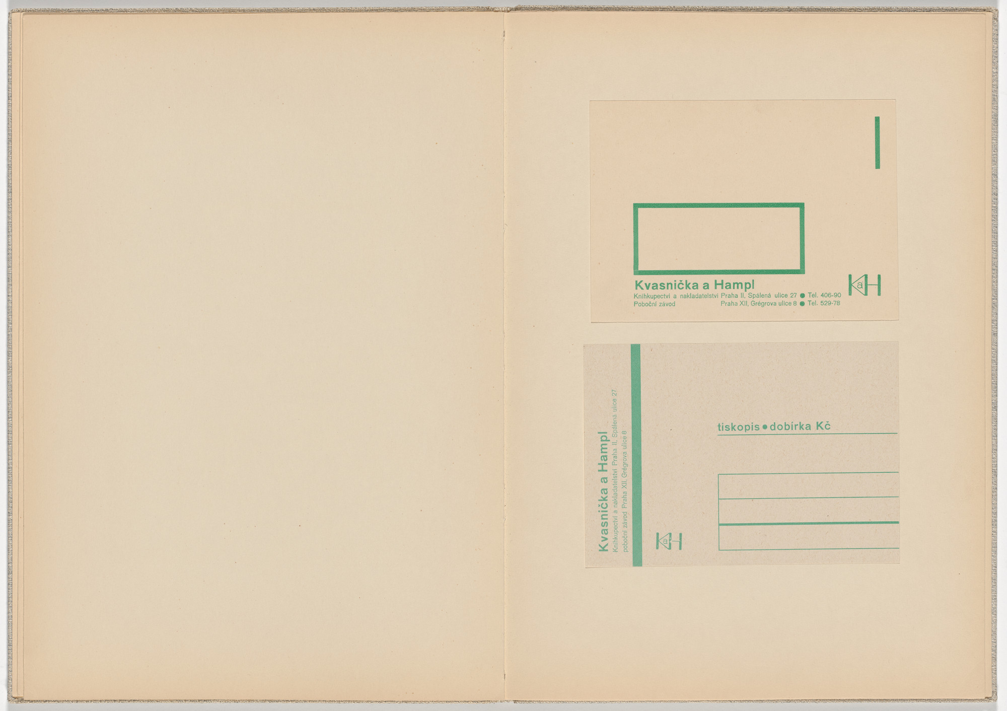 Ladislav Sutnar. Stationery and Forms (Dopisní papíry a tiskopisy). c. 1938