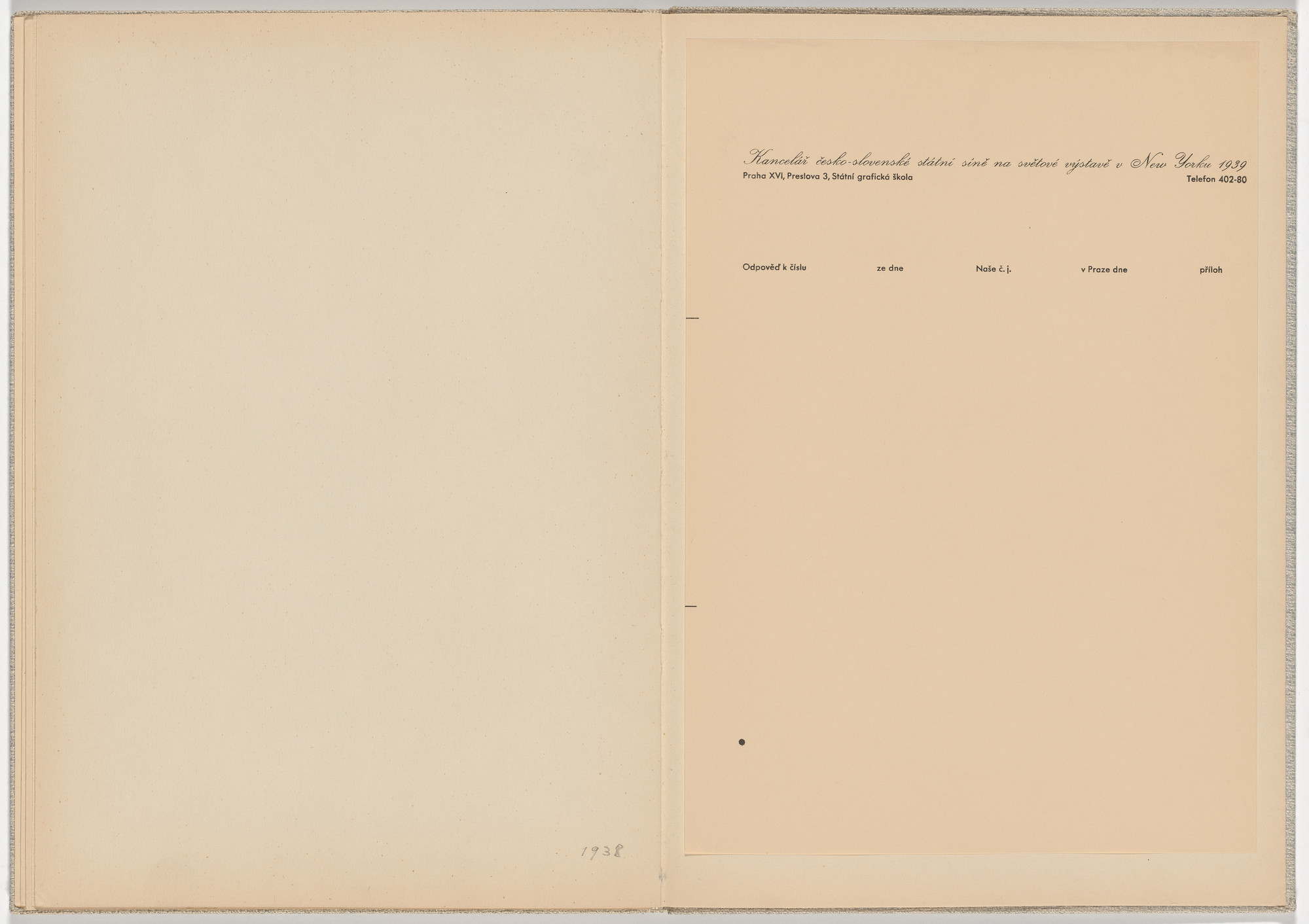 Ladislav Sutnar. Stationery and Forms (Dopisní papíry a tiskopisy). c. 1938