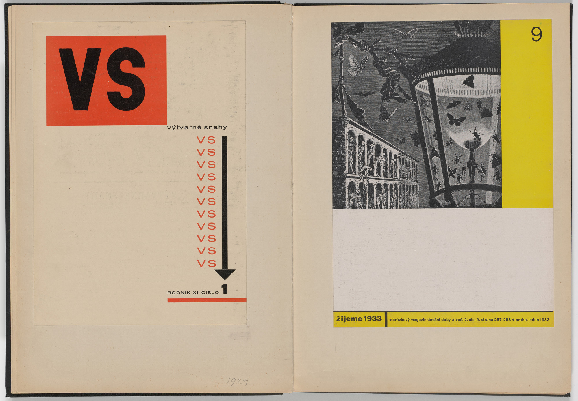Ladislav Sutnar. Cover and Magazine Design (Obálka a úprava časopisu). c. 1938