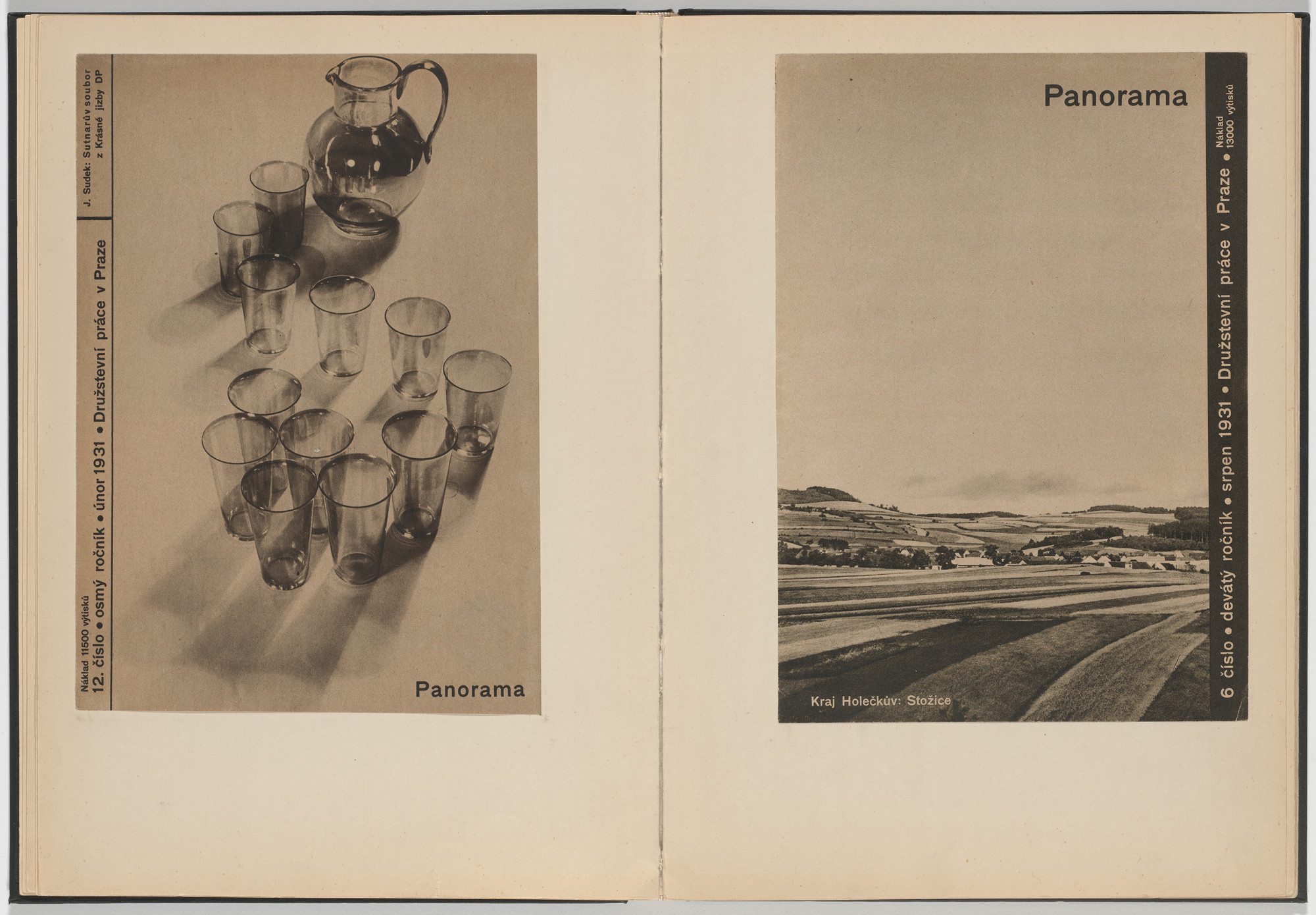 Ladislav Sutnar. Cover and Magazine Design (Obálka a úprava časopisu). c. 1938