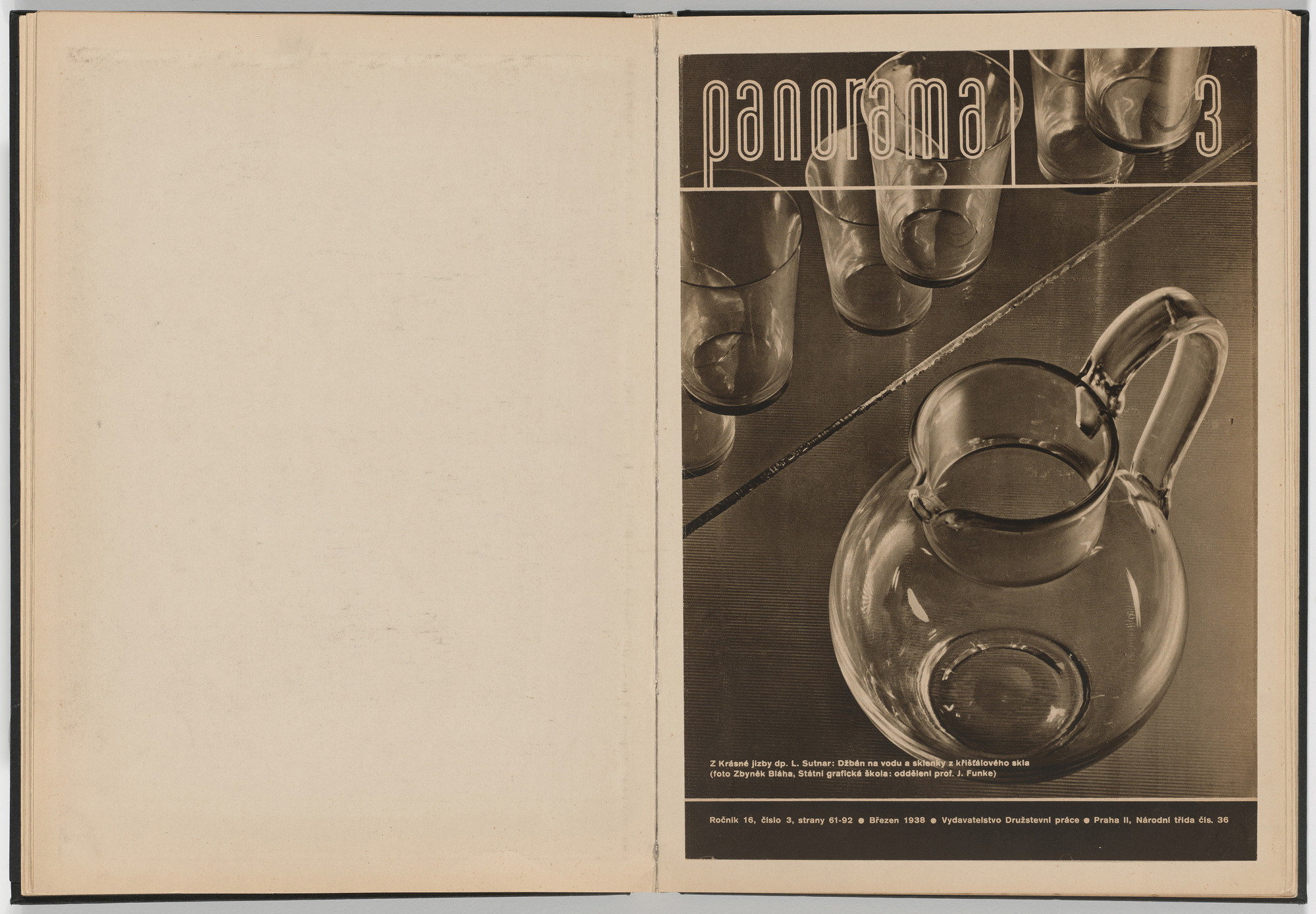 Ladislav Sutnar. Cover and Magazine Design (Obálka a úprava časopisu). c. 1938