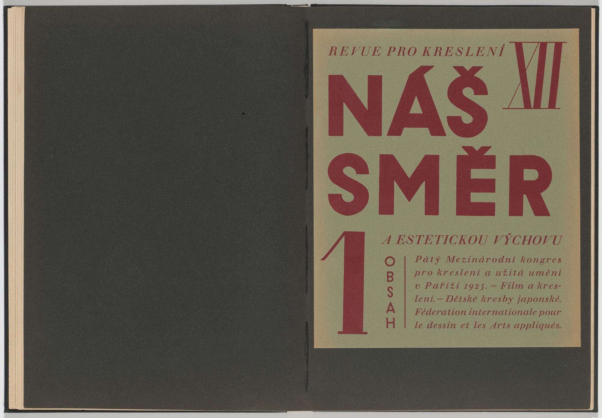 Ladislav Sutnar. Cover and Magazine Design (Obálka a úprava časopisu). c. 1938