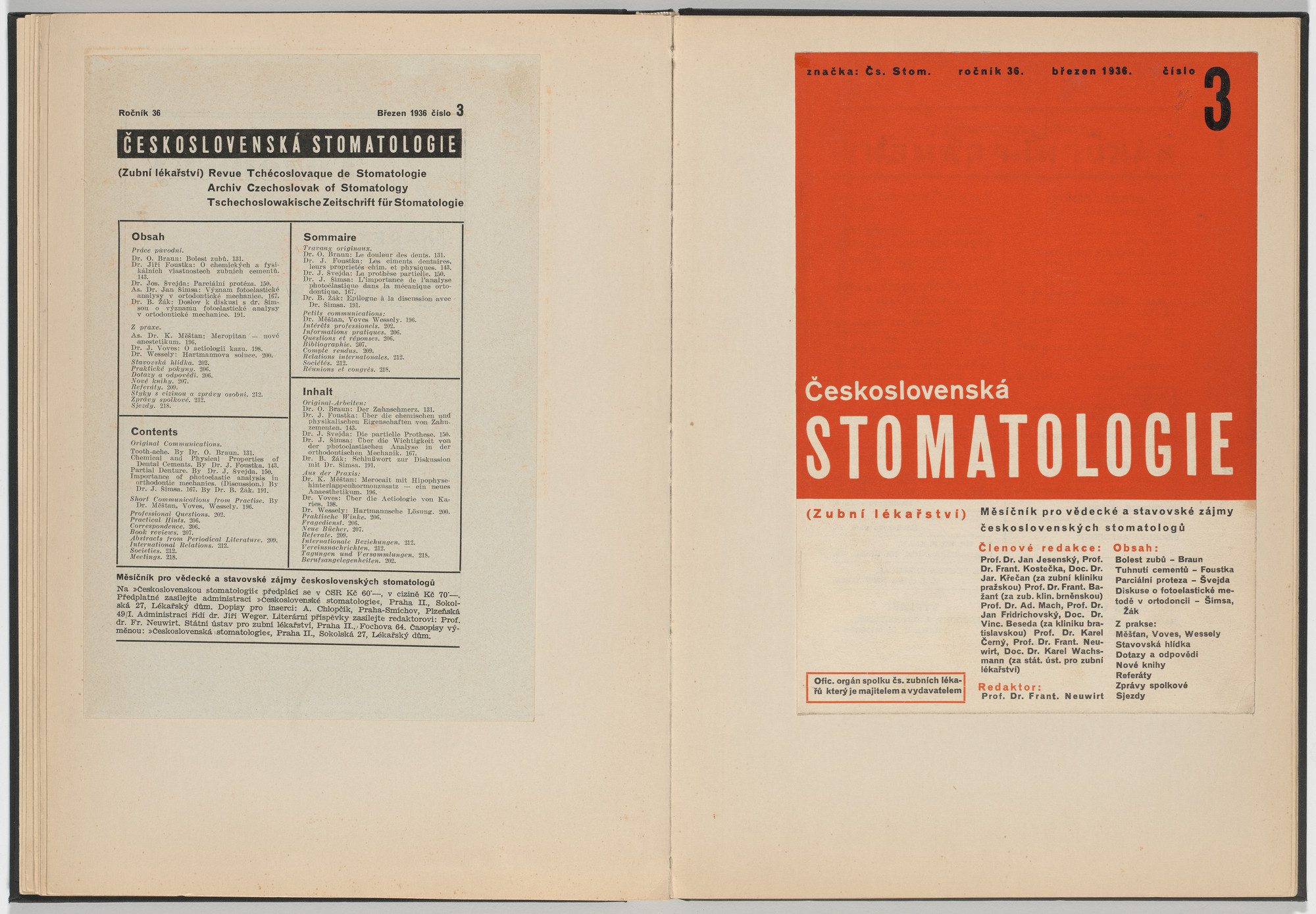 Ladislav Sutnar. Cover and Magazine Design (Obálka a úprava časopisu). c. 1938