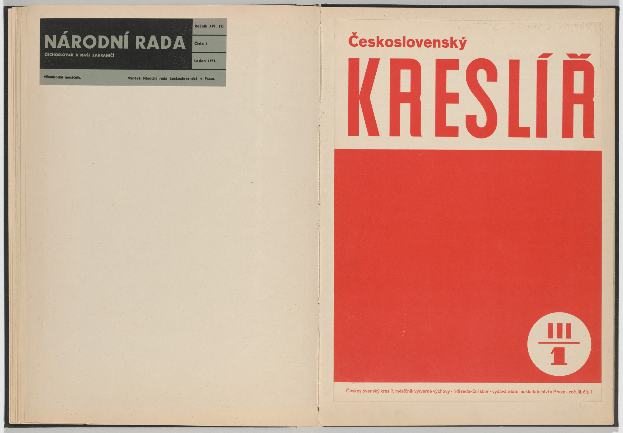 Ladislav Sutnar. Cover and Magazine Design (Obálka a úprava časopisu). c. 1938