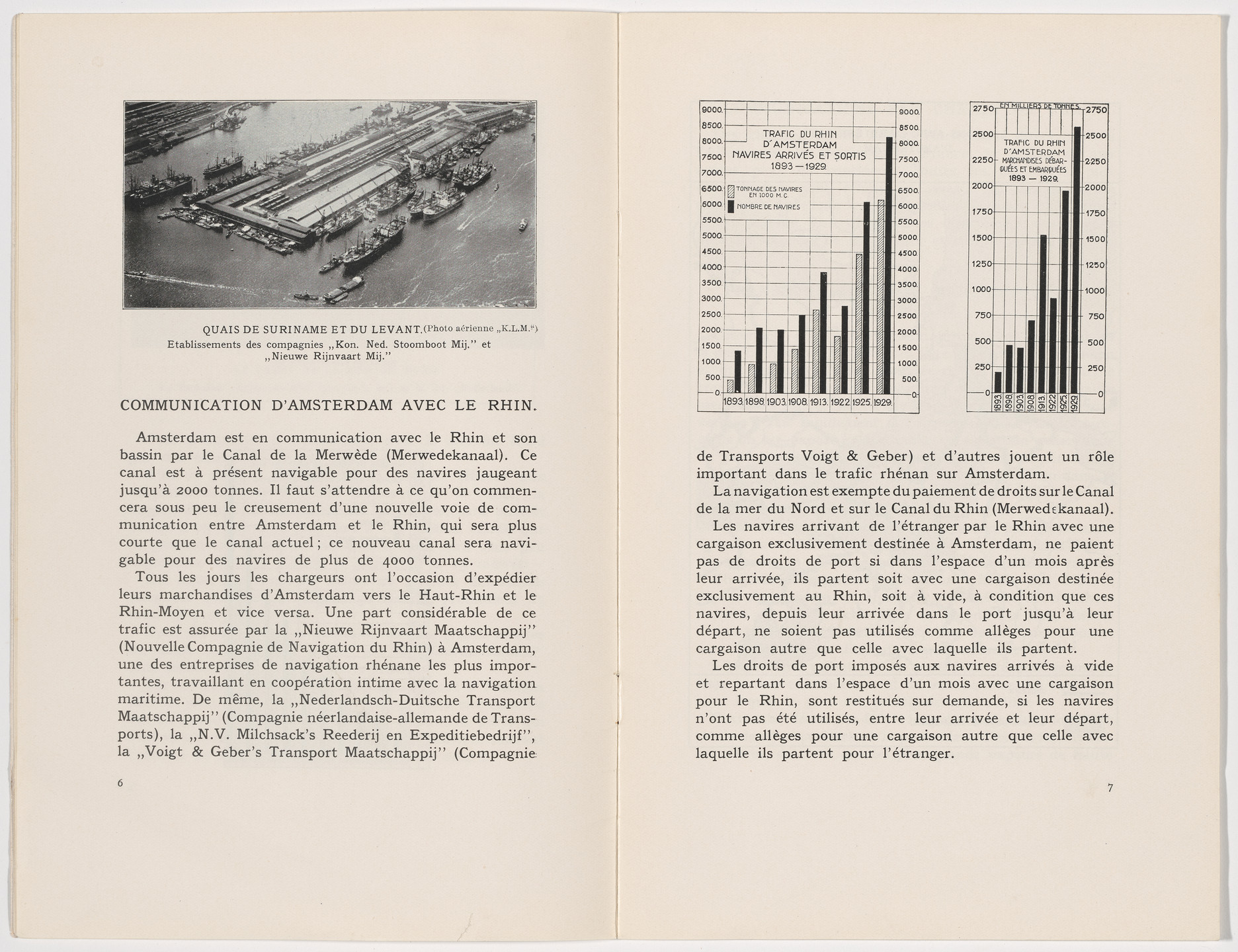 Fré Cohen. Information brochure for the Seaports and Airports of Amsterdam (Le port maritime et la port aérien d’Amsterdam). 1931