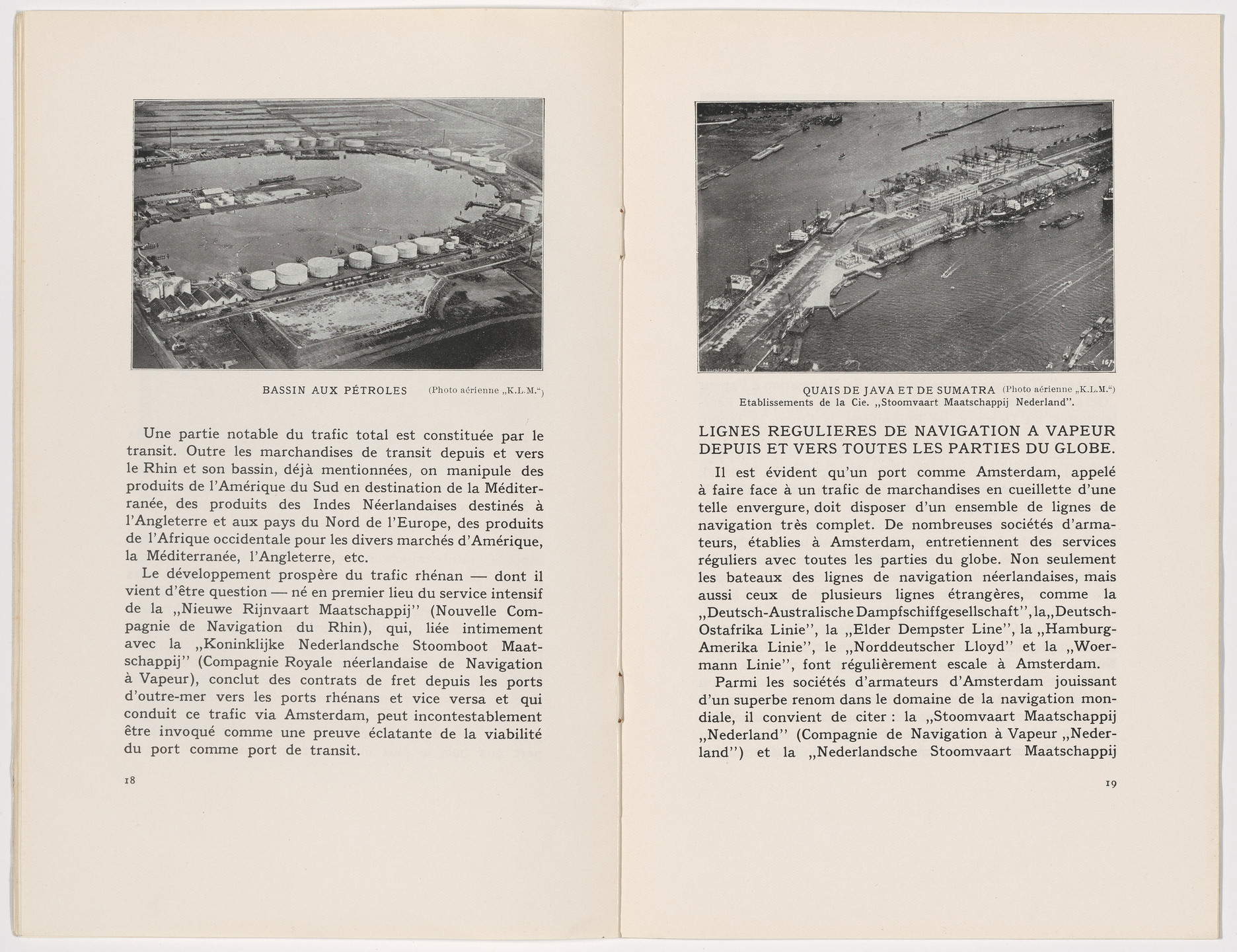 Fré Cohen. Information brochure for the Seaports and Airports of Amsterdam (Le port maritime et la port aérien d’Amsterdam). 1931