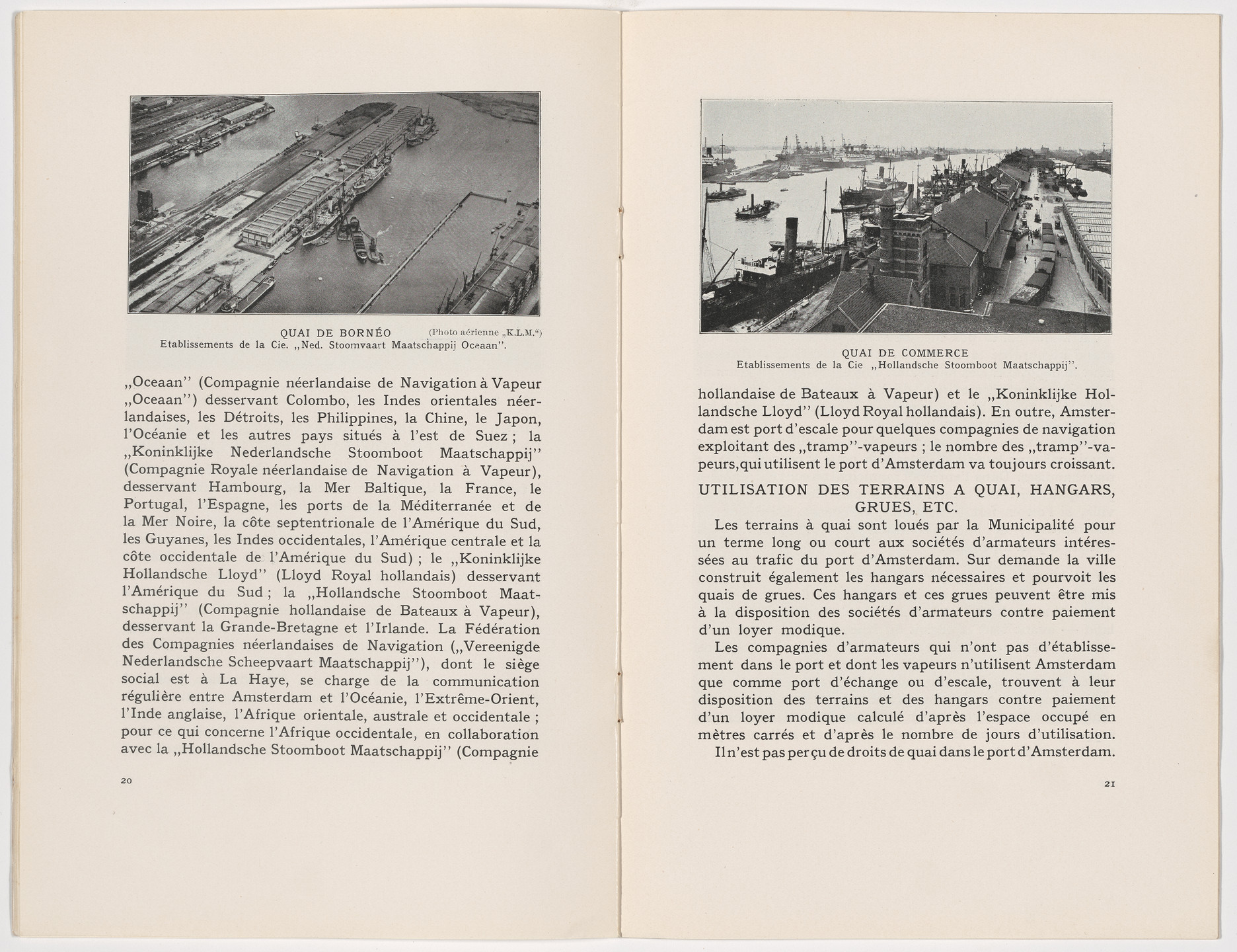 Fré Cohen. Information brochure for the Seaports and Airports of Amsterdam (Le port maritime et la port aérien d’Amsterdam). 1931