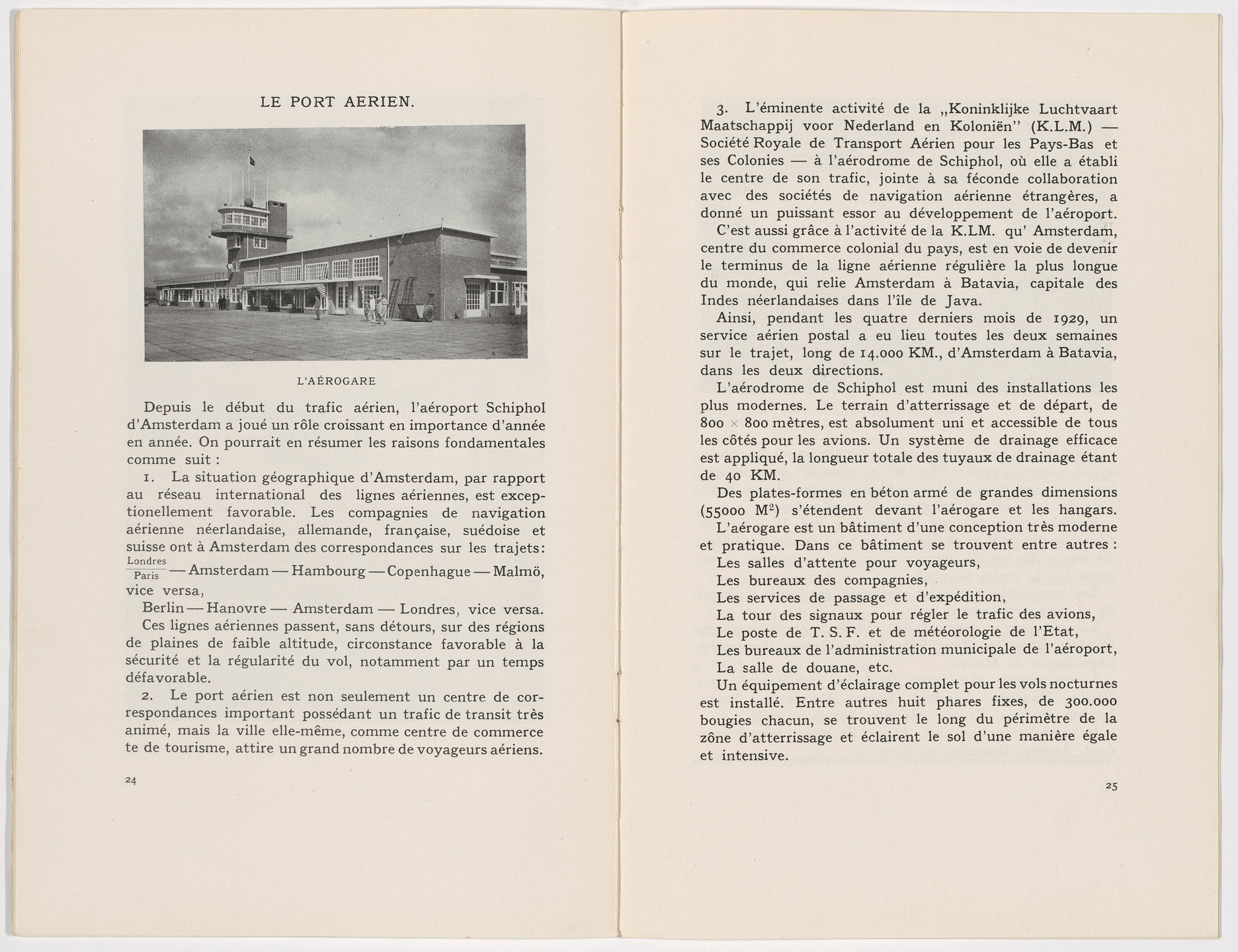 Fré Cohen. Information brochure for the Seaports and Airports of Amsterdam (Le port maritime et la port aérien d’Amsterdam). 1931