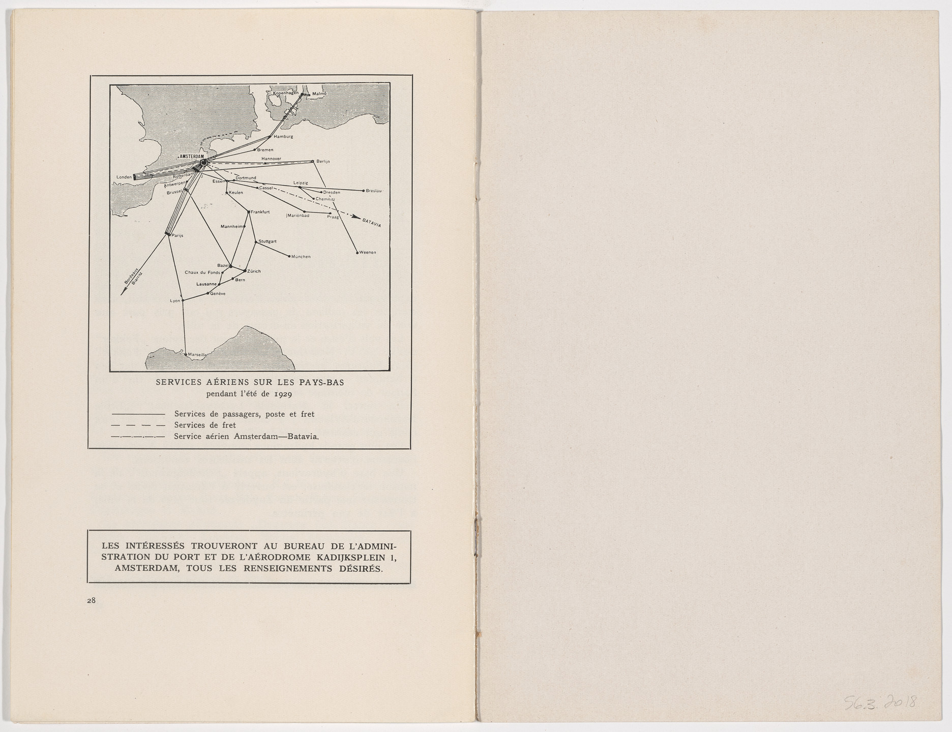 Fré Cohen. Information brochure for the Seaports and Airports of Amsterdam (Le port maritime et la port aérien d’Amsterdam). 1931