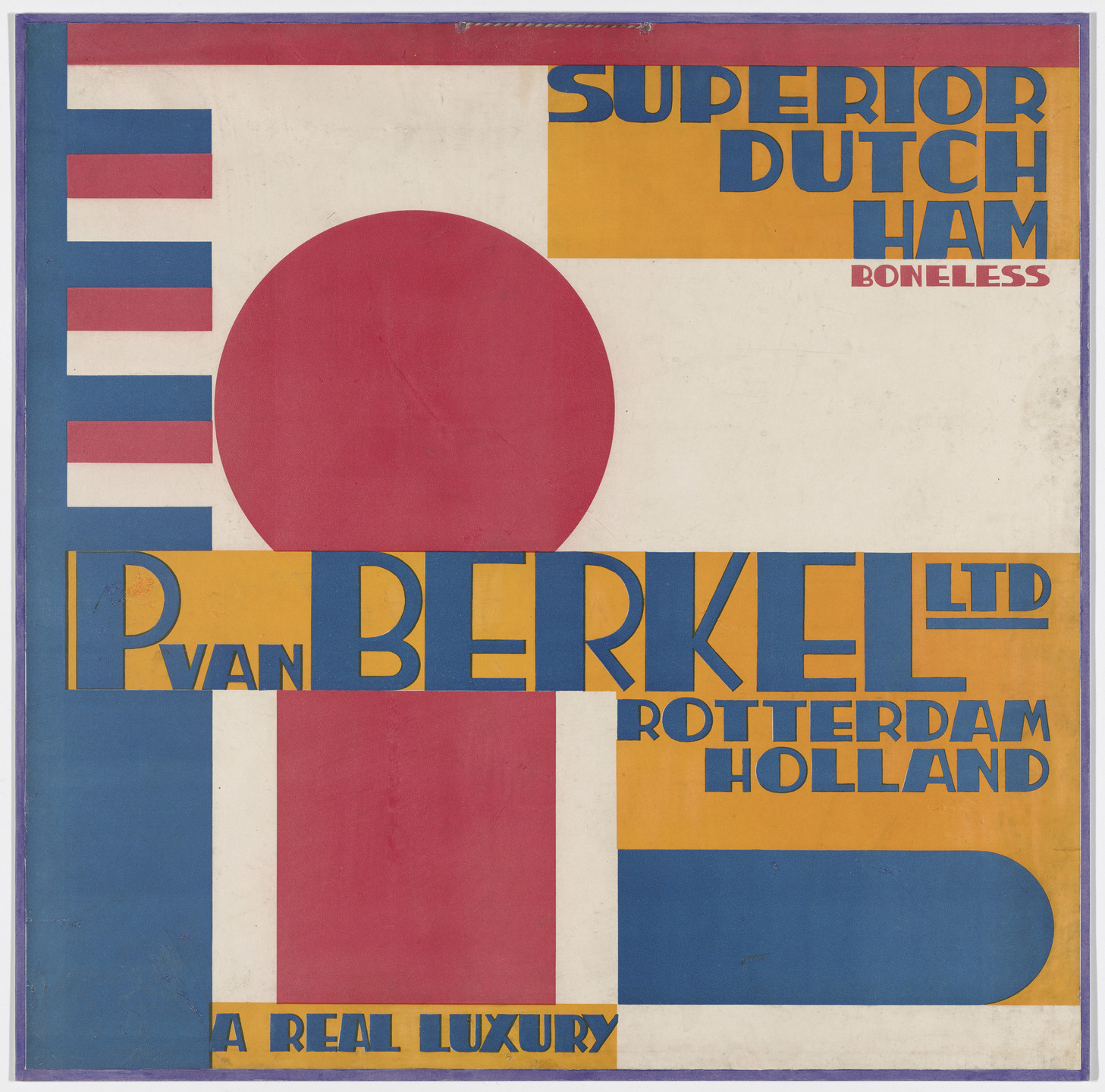 Paul Schuitema. Advertisement for P. van Berkel Ltd., Rotterdam. c. 1925