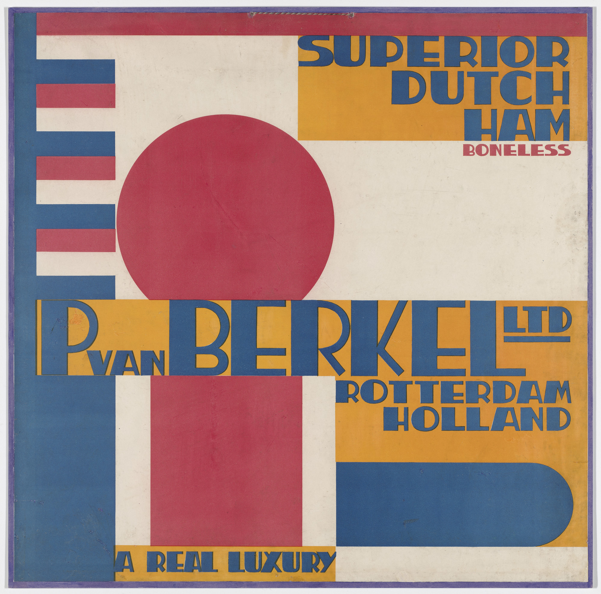 ポールシュイテマ Paul Schuitema アムステルダム美術館 ポスター Paul Schuitema. Advertisement for P. van Berkel Ltd., Rotterdam. c