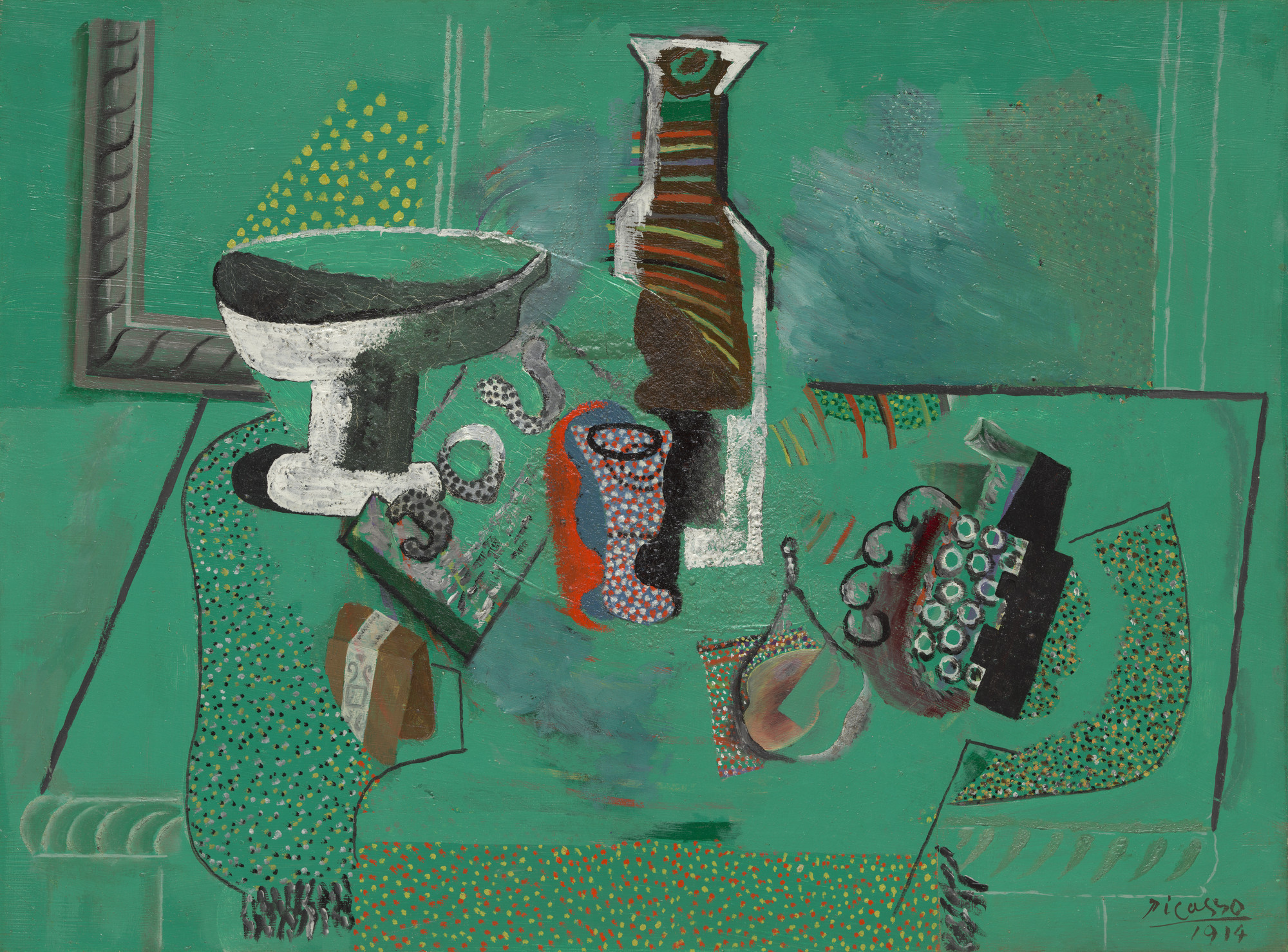 Pablo Picasso. Green Still Life. Avignon, summer 1914 | MoMA