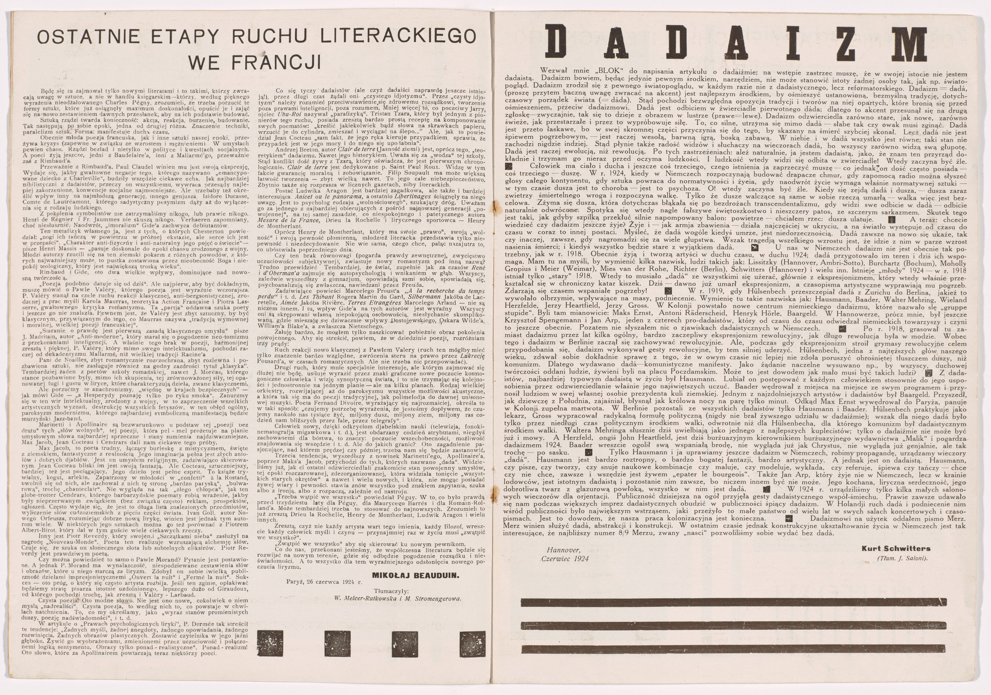 Mieczysław Szczuka, Teresa Żarnower. Blok no. 6-7. 1924
