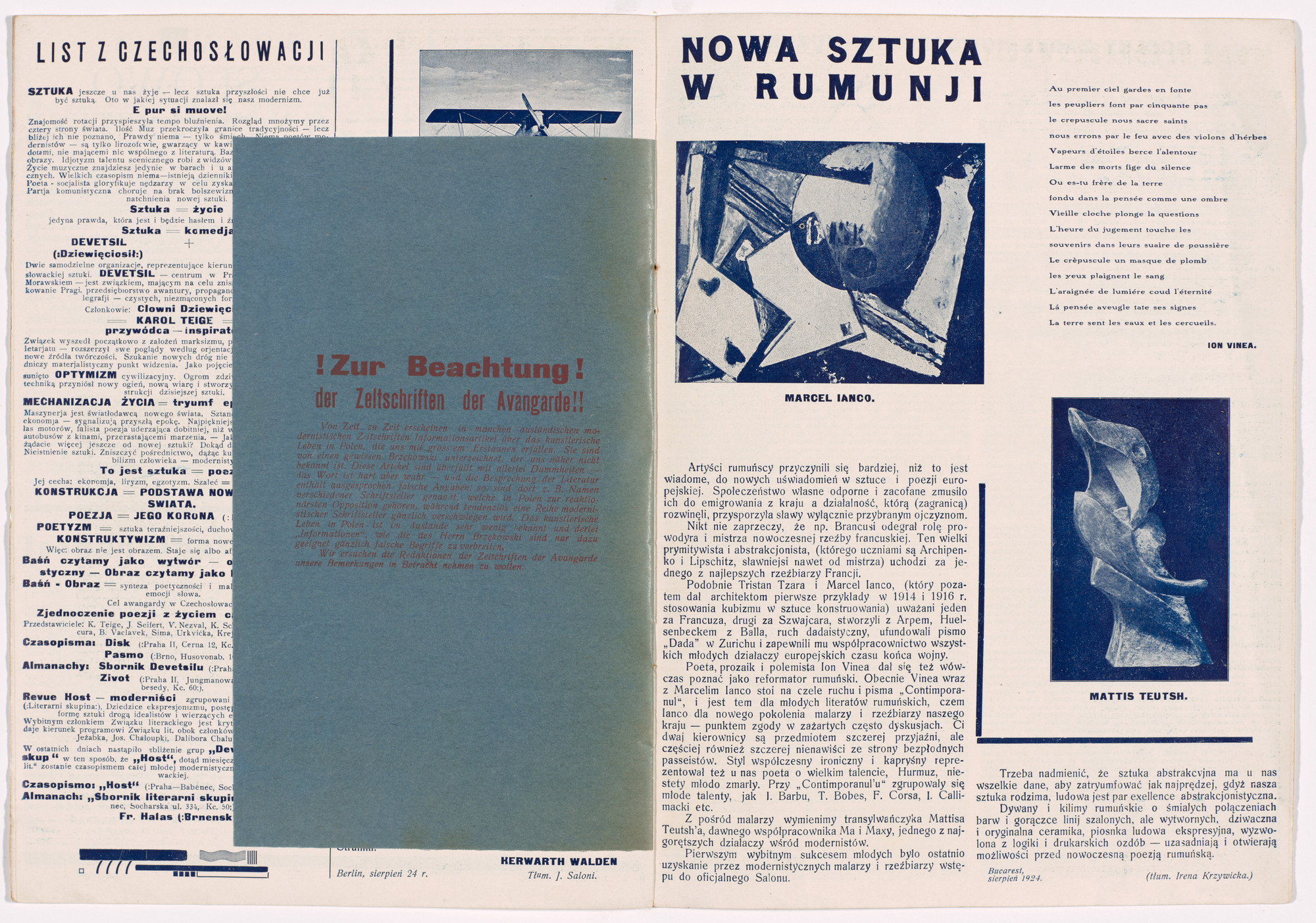 Mieczysław Szczuka, Teresa Żarnower. Blok no. 6-7. 1924