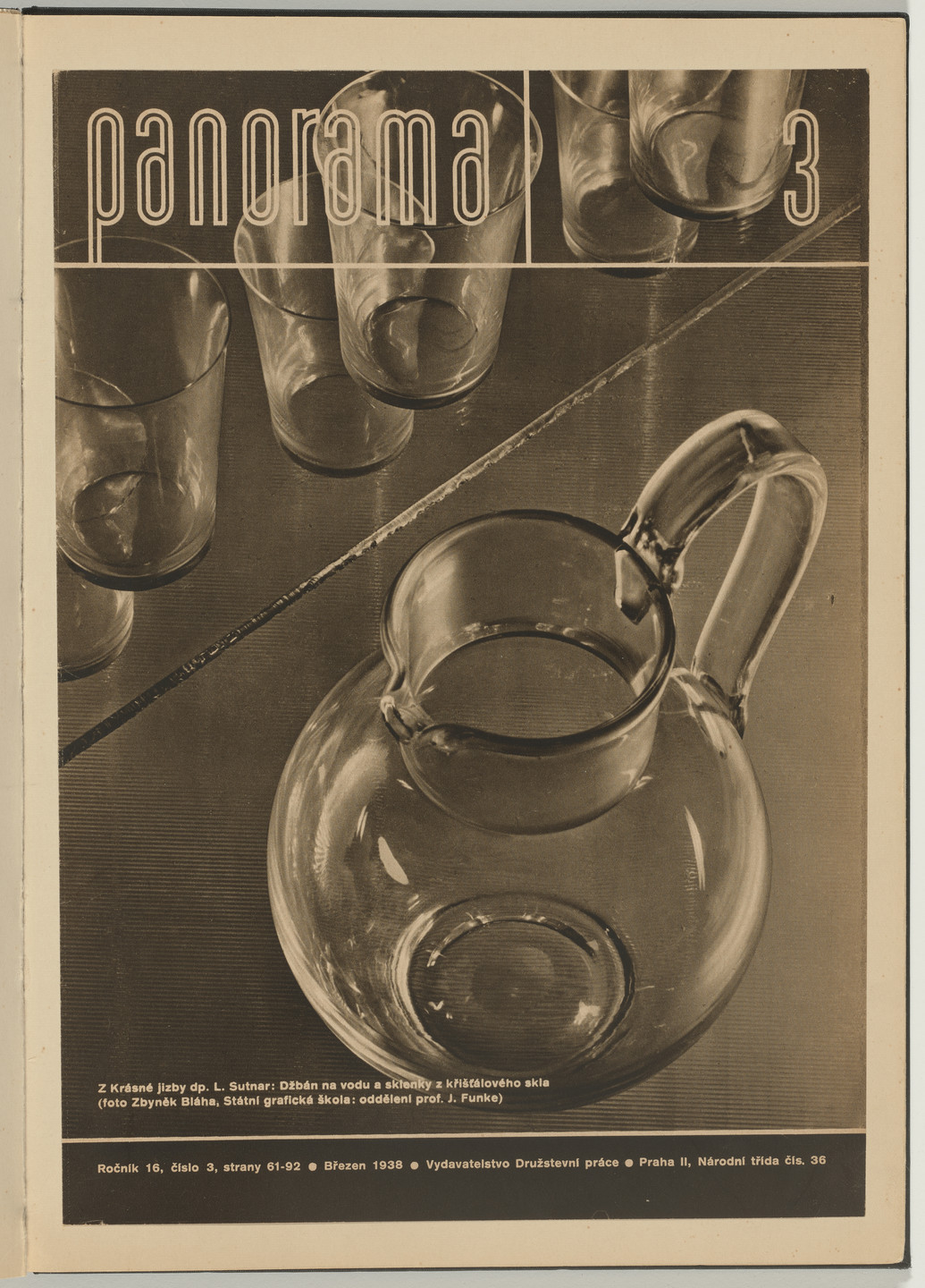 Ladislav Sutnar. Cover and Magazine Design (Obálka a úprava časopisu). c. 1938