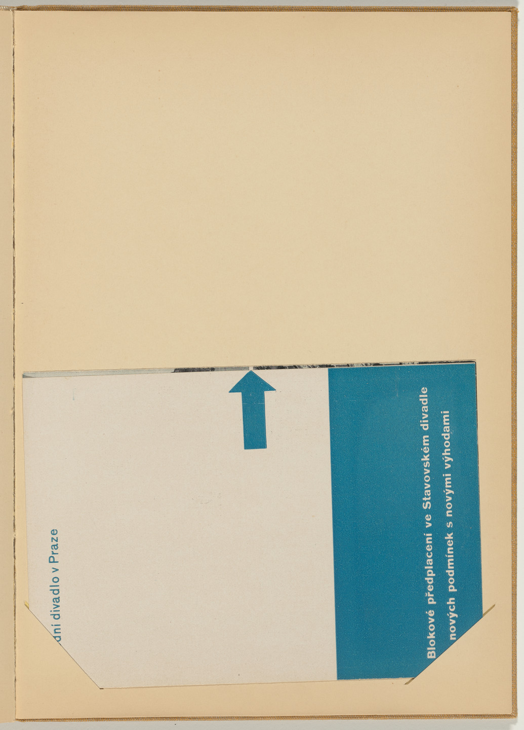 Ladislav Sutnar. Theater Signs and Forms (Divadelní cedule a tiskopisy). c. 1938