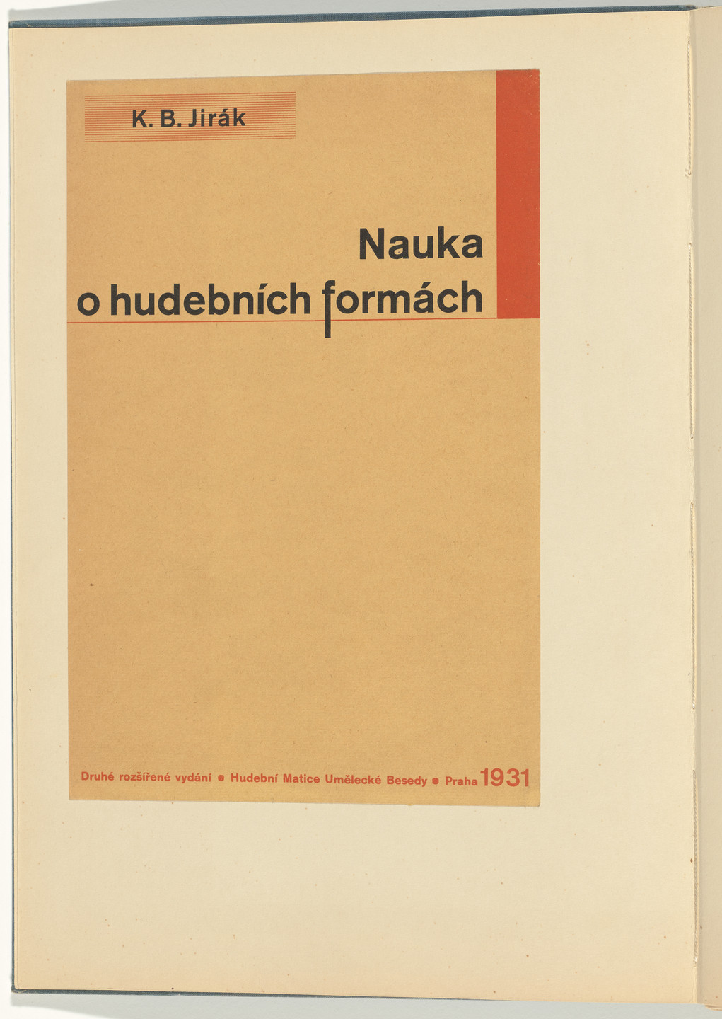 Ladislav Sutnar. Book Covers–Typography and Photography (Knižní obálky–Písmo a fotografie). c. 1938