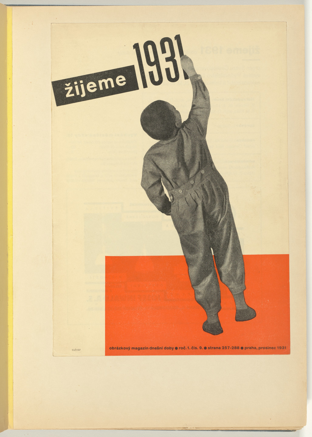 Ladislav Sutnar. Book Covers–Typography and Photography (Knižní obálky–Písmo a fotografie). c. 1938