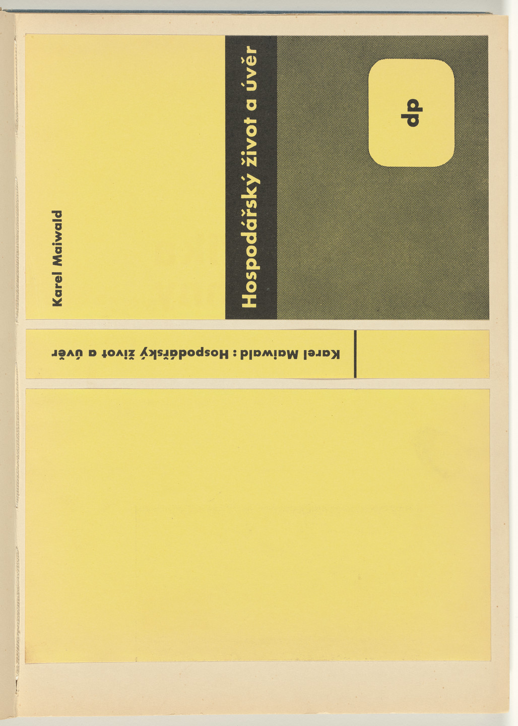 Ladislav Sutnar. Book Covers–Typography and Photography (Knižní obálky–Písmo a fotografie). c. 1938