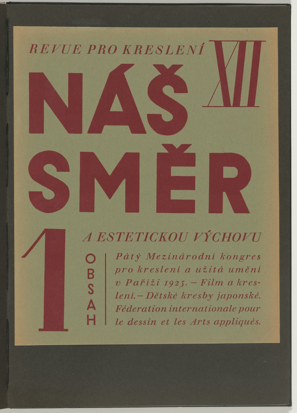 Ladislav Sutnar. Cover and Magazine Design (Obálka a úprava časopisu). c. 1938