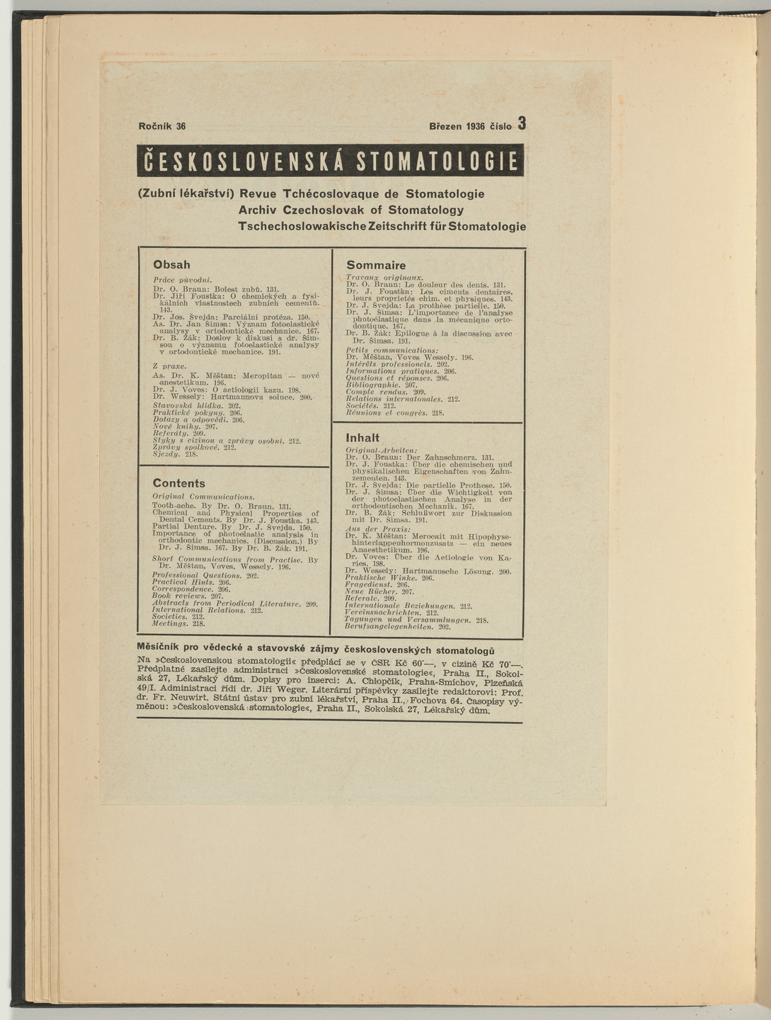Ladislav Sutnar. Cover and Magazine Design (Obálka a úprava časopisu). c. 1938