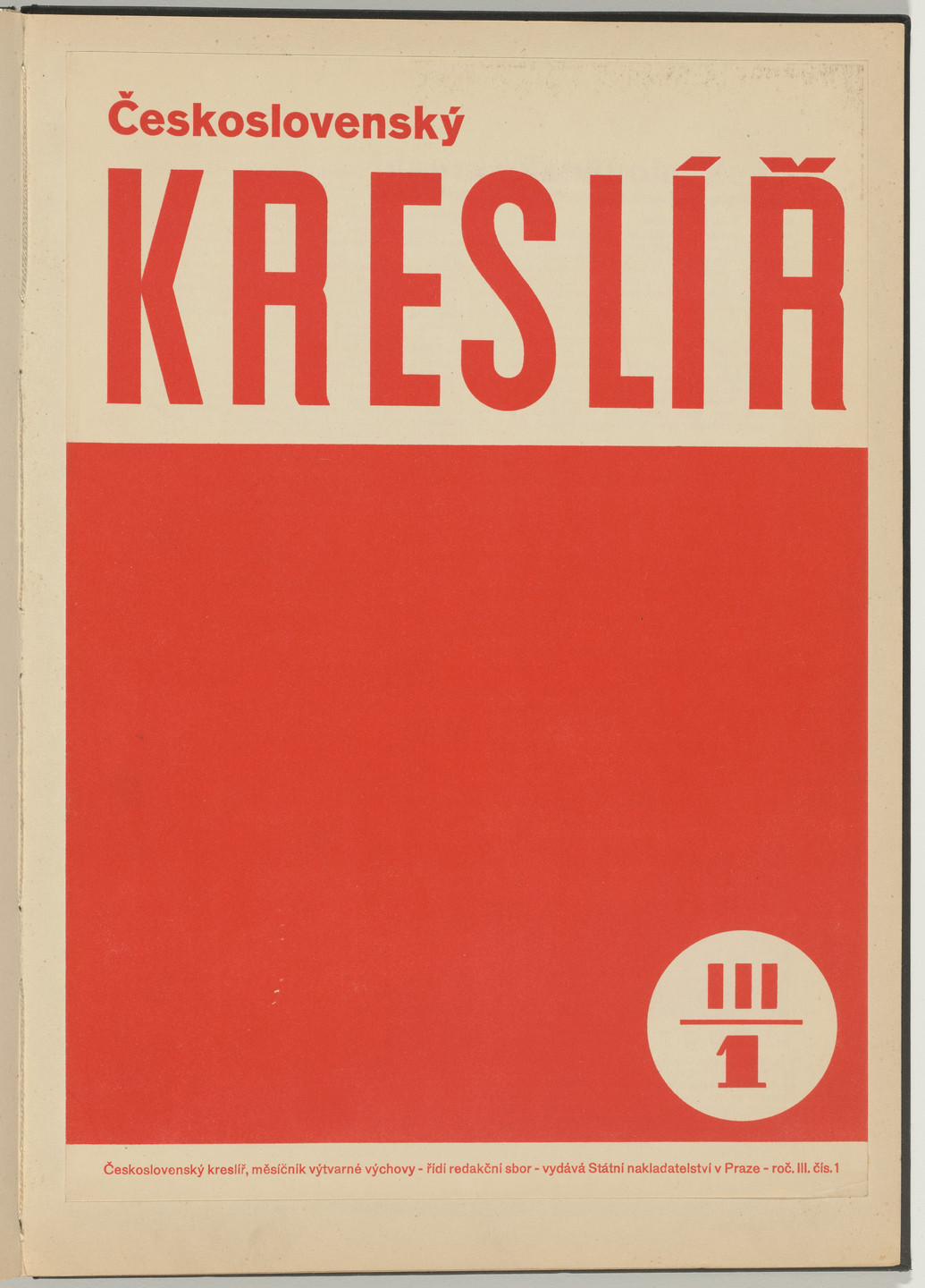 Ladislav Sutnar. Cover and Magazine Design (Obálka a úprava časopisu). c. 1938