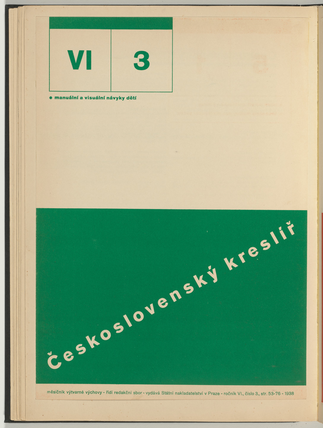 Ladislav Sutnar. Cover and Magazine Design (Obálka a úprava časopisu). c. 1938