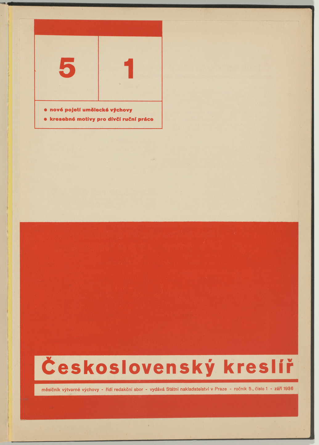 Ladislav Sutnar. Cover and Magazine Design (Obálka a úprava časopisu). c. 1938