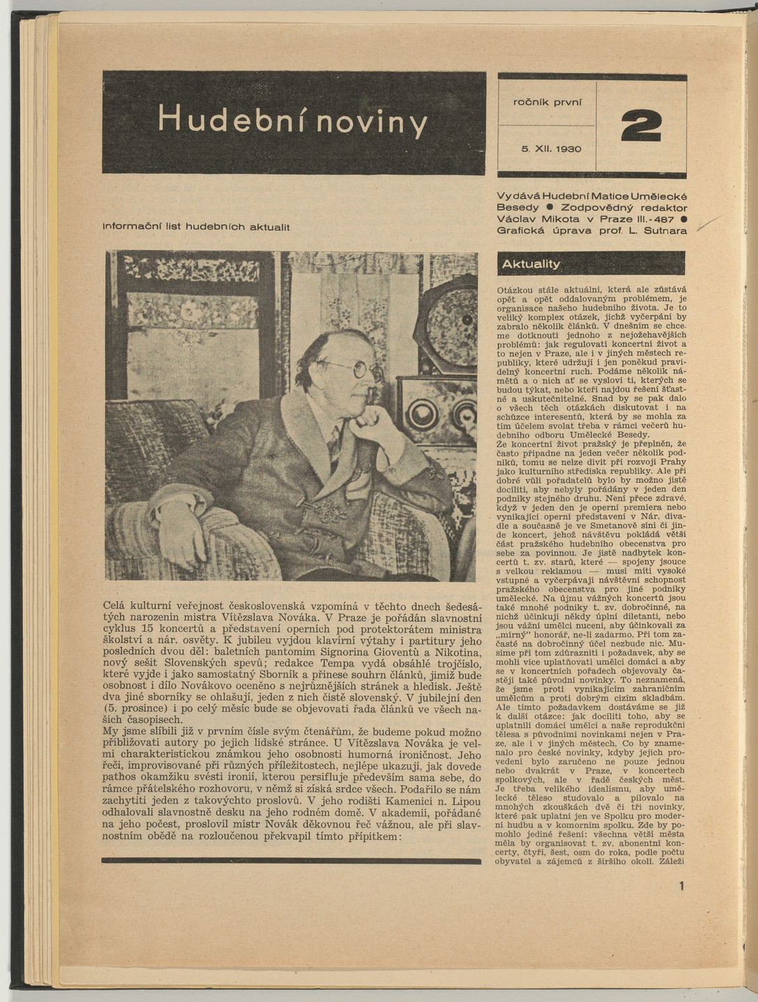 Ladislav Sutnar. Cover and Magazine Design (Obálka a úprava časopisu). c. 1938