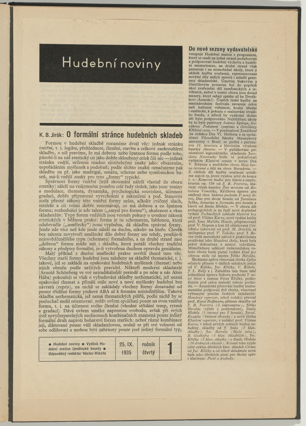 Ladislav Sutnar. Cover and Magazine Design (Obálka a úprava časopisu). c. 1938