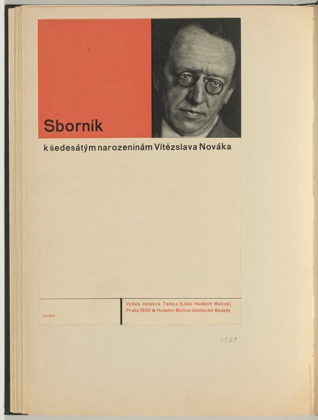 Ladislav Sutnar. Cover and Magazine Design (Obálka a úprava časopisu). c. 1938