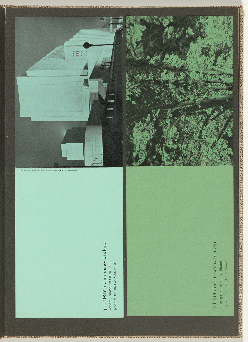 Ladislav Sutnar. Book Covers–Typography and Photography (Knižní obálky–Písmo a fotografie). c. 1938