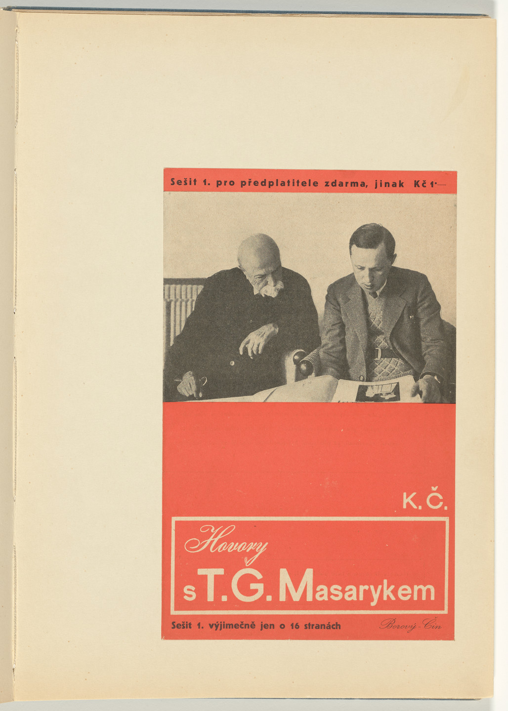 Ladislav Sutnar. Book Covers–Typography and Photography (Knižní obálky–Písmo a fotografie). c. 1938
