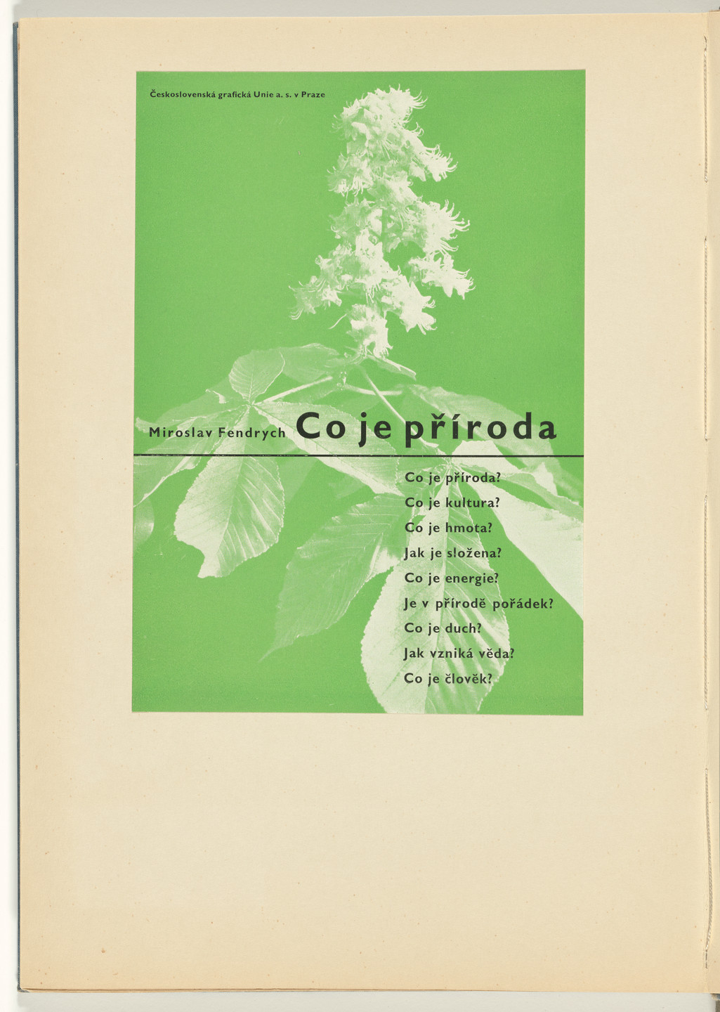 Ladislav Sutnar. Book Covers–Typography and Photography (Knižní obálky–Písmo a fotografie). c. 1938