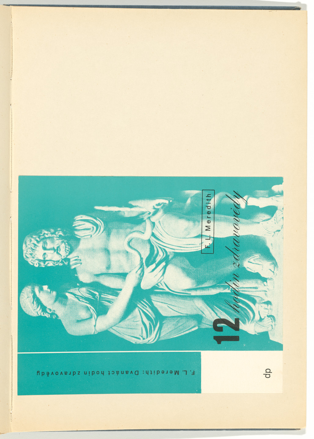 Ladislav Sutnar. Book Covers–Typography and Photography (Knižní obálky–Písmo a fotografie). c. 1938