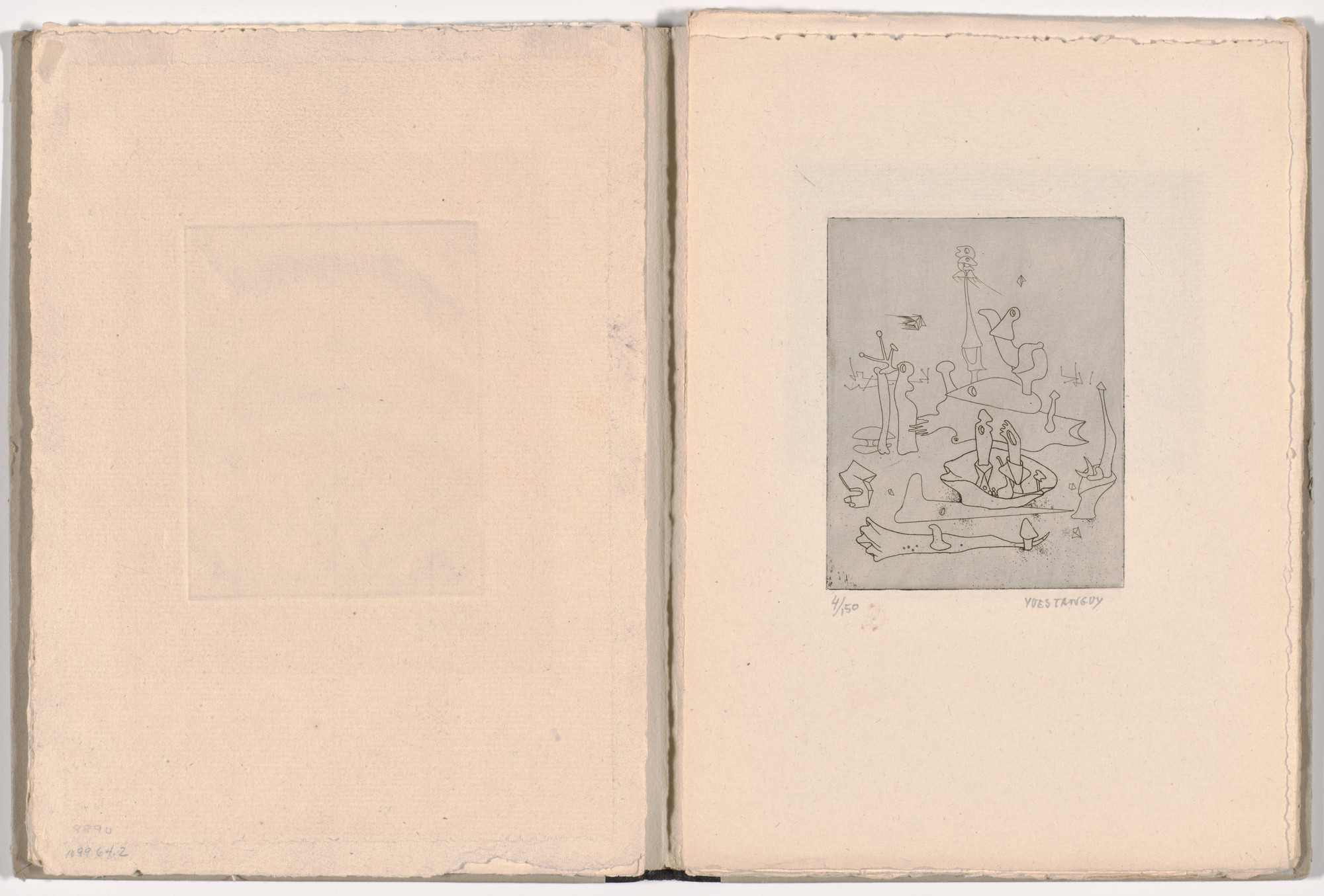Yves Tanguy. Plate 3 from Solidarité (Solidarity). 1938