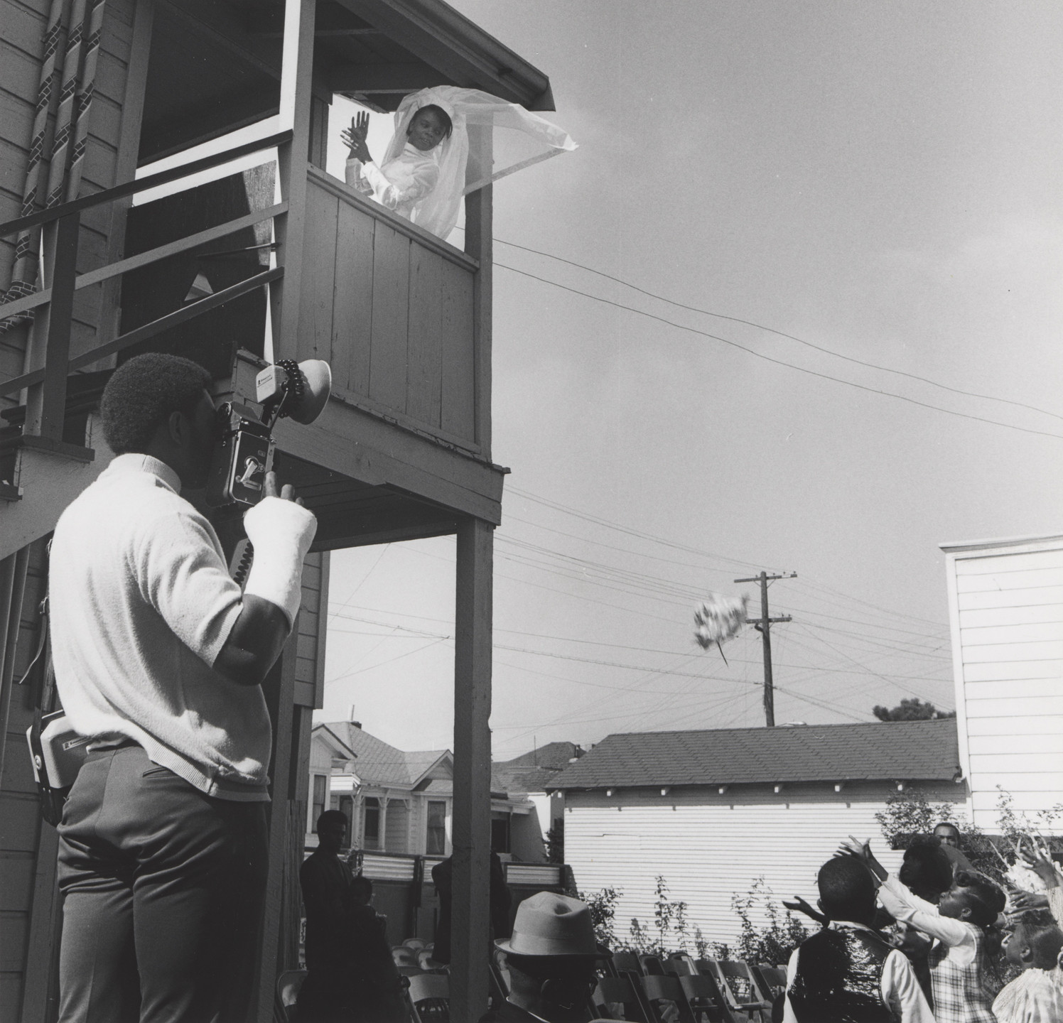 Joanne Leonard. Ruth Throwing Her Bouquet, West Oakland, CA. c. 1963-72