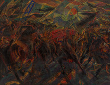 Carlo Carrà. Funeral of the Anarchist Galli. 1910-11