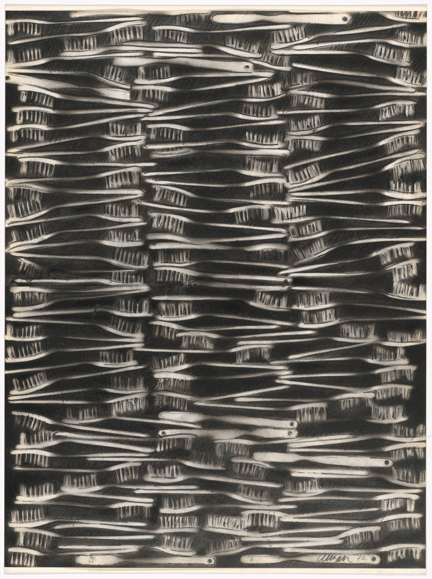 Arman. Black Toothbrushes