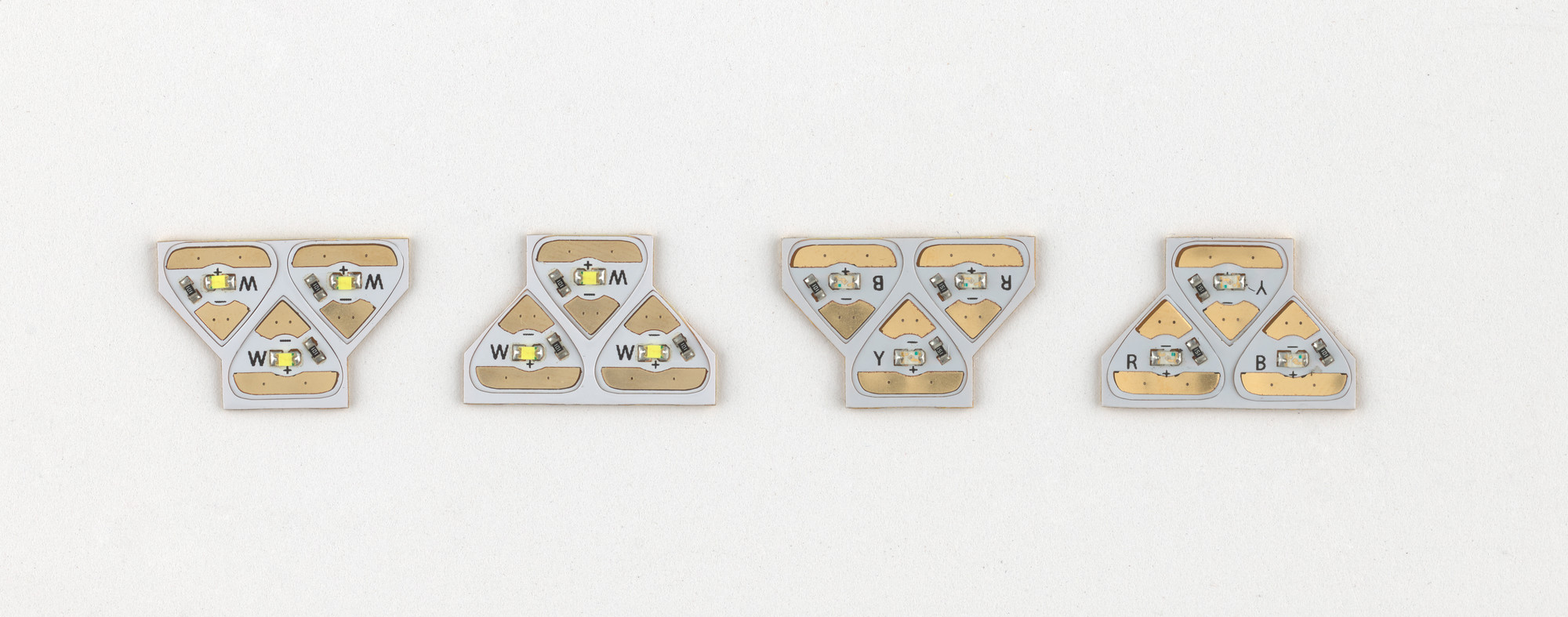 Jie Qi, Andrew &#34;Bunnie&#34; Huang. Circuit Stickers (LED clusters). 2014