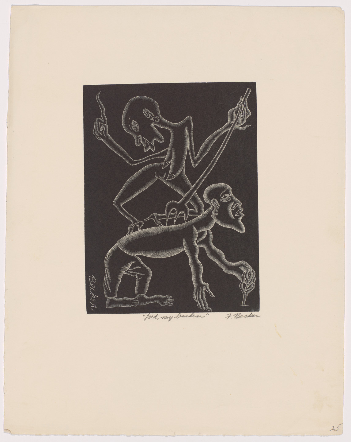 Fred Becker. Lord, my Burden. c. 1935–43