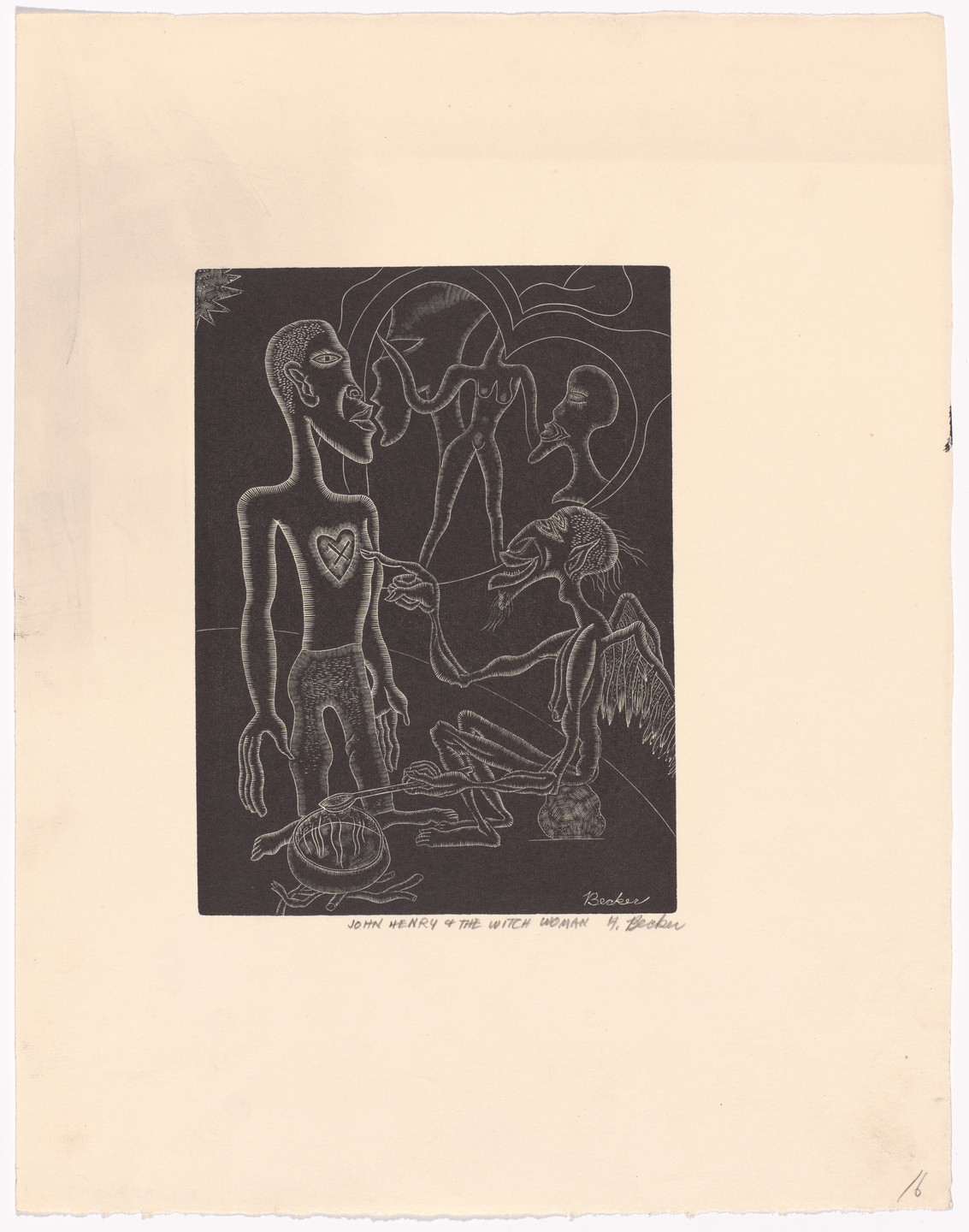 Fred Becker. John Henry &amp; the Witch Woman. 1938