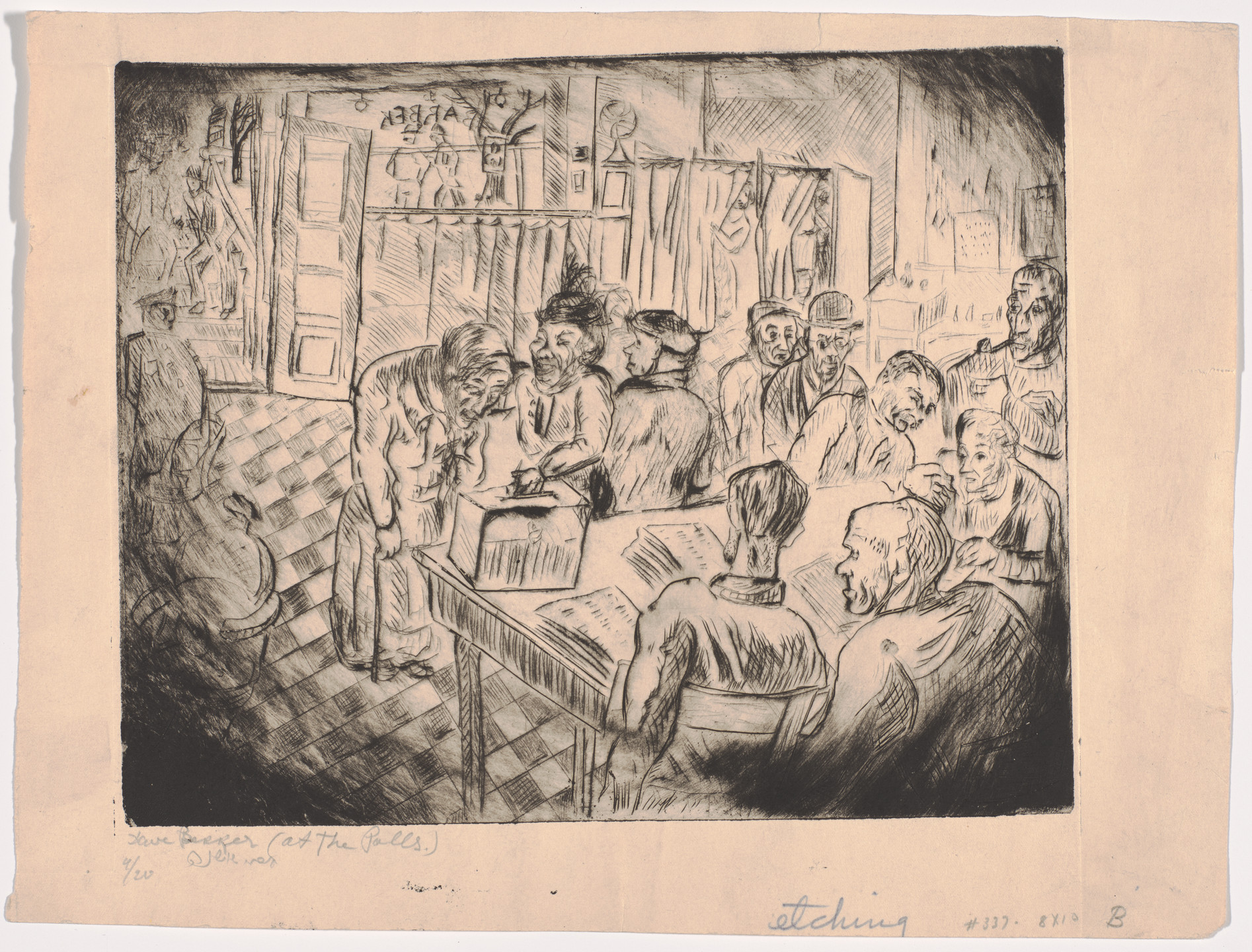 David Bekker. At the Polls. c. 1935–43